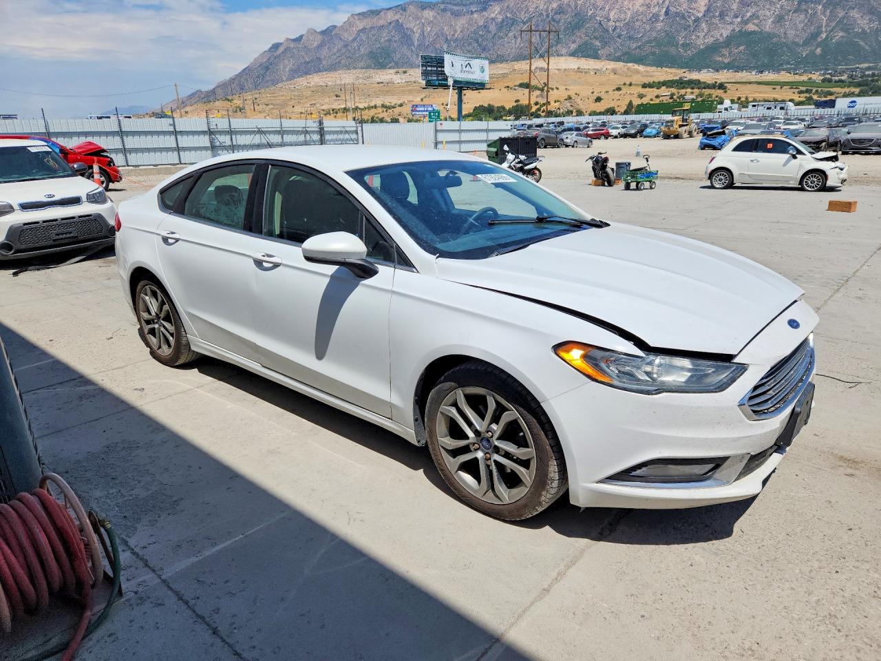 2017 Ford Fusion Se White vin: 3FA6P0HD4HR207280