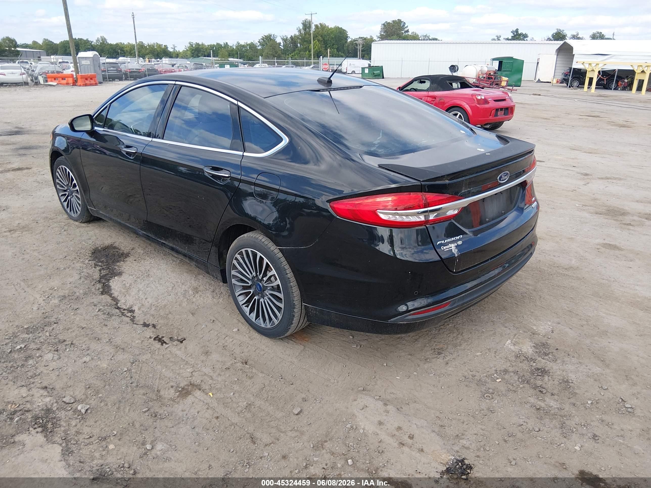 2017 Ford Fusion Se Black vin: 3FA6P0HD4HR245074