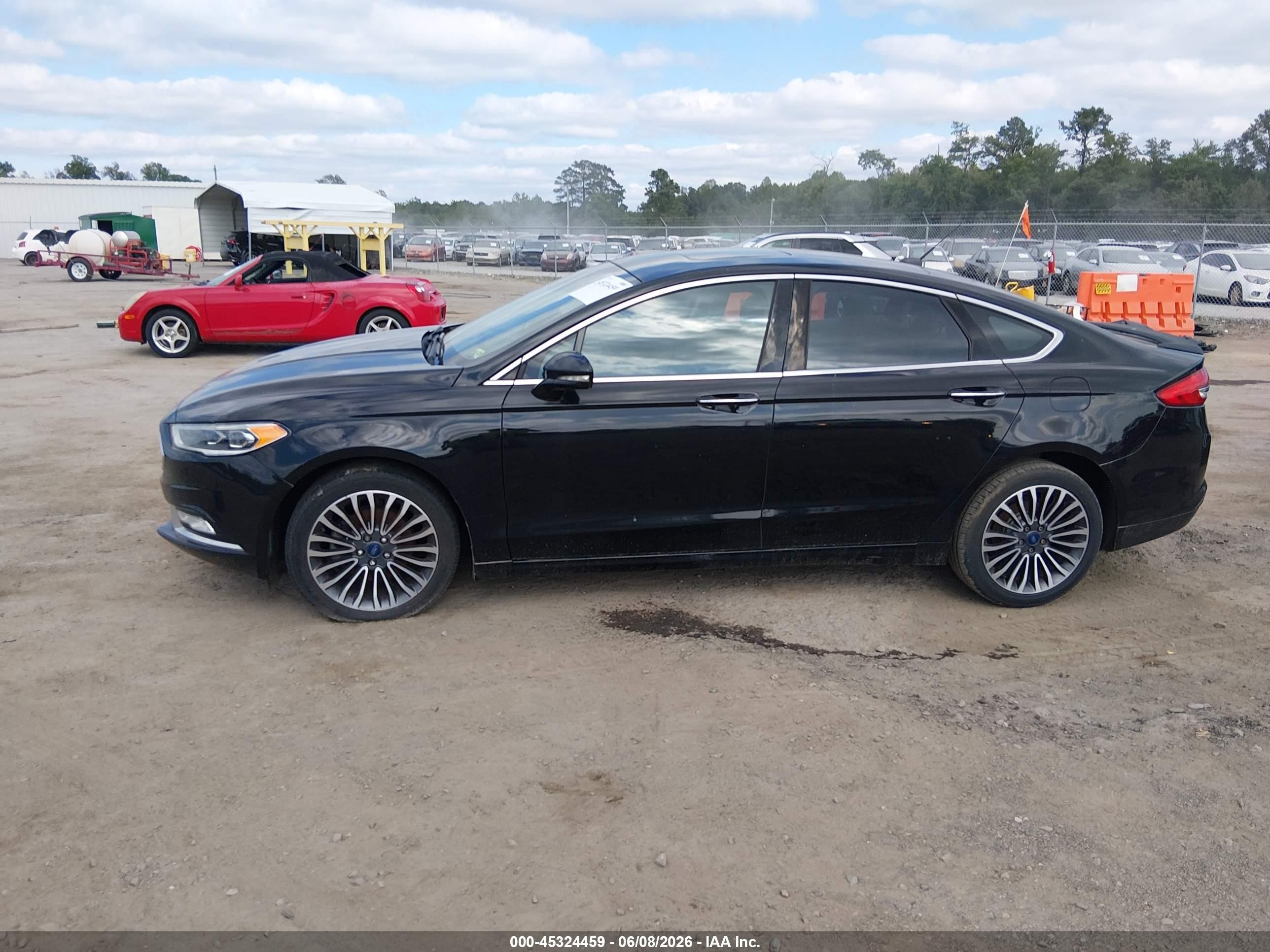 2017 Ford Fusion Se Black vin: 3FA6P0HD4HR245074
