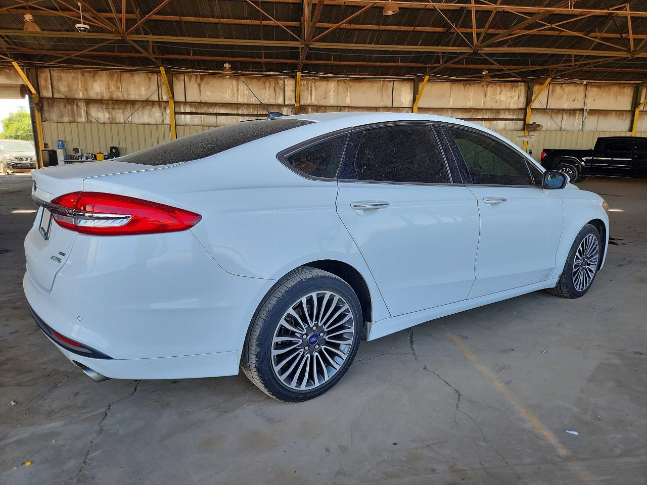 2018 Ford Fusion Se White vin: 3FA6P0HD4JR240799