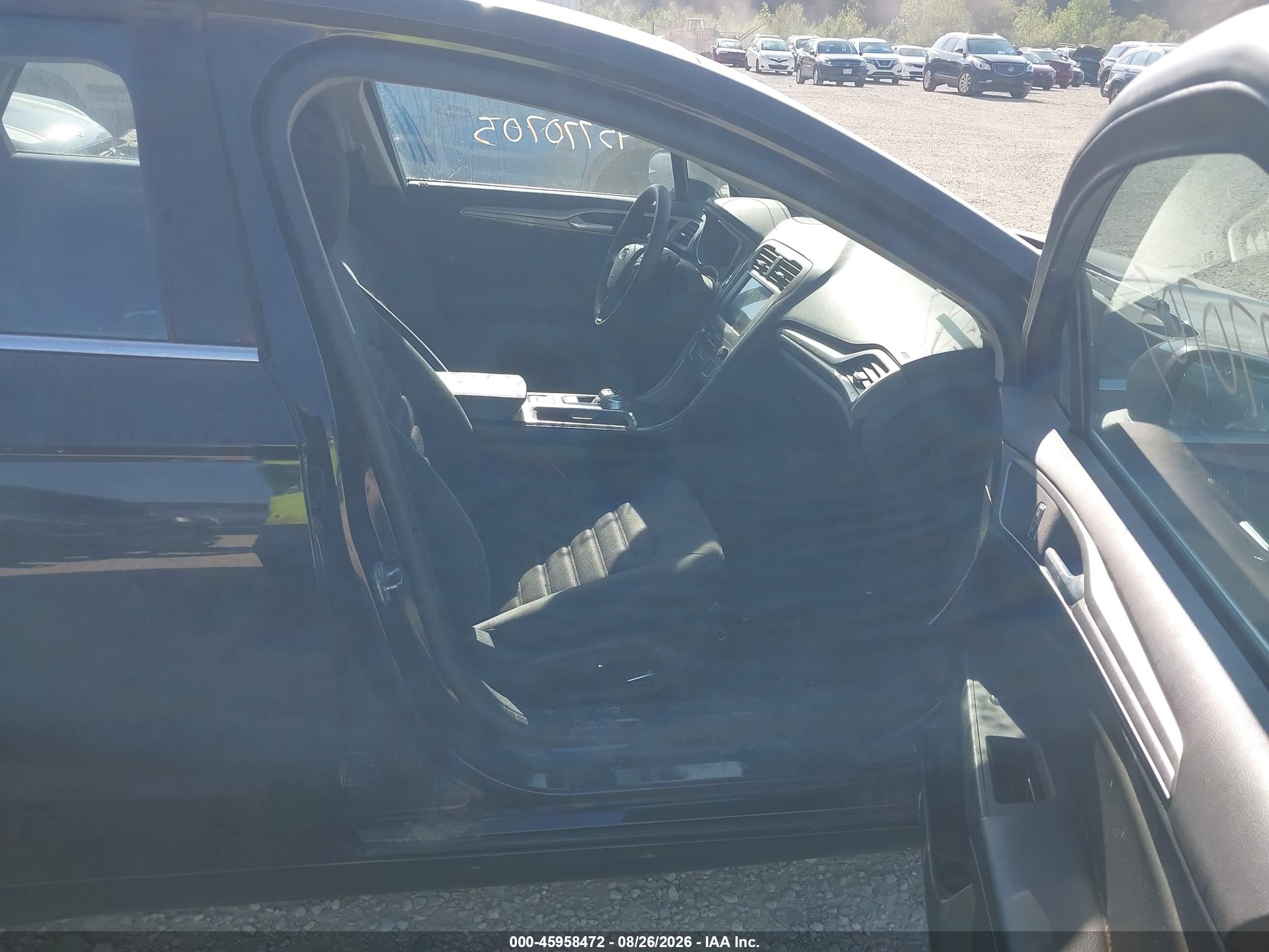 2019 Ford Fusion Se Black vin: 3FA6P0HD4KR130269