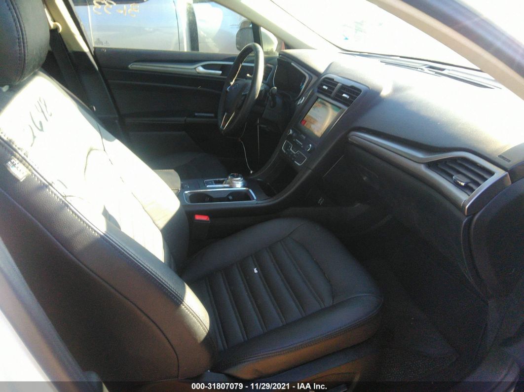 2019 Ford Fusion Se White vin: 3FA6P0HD4KR282648
