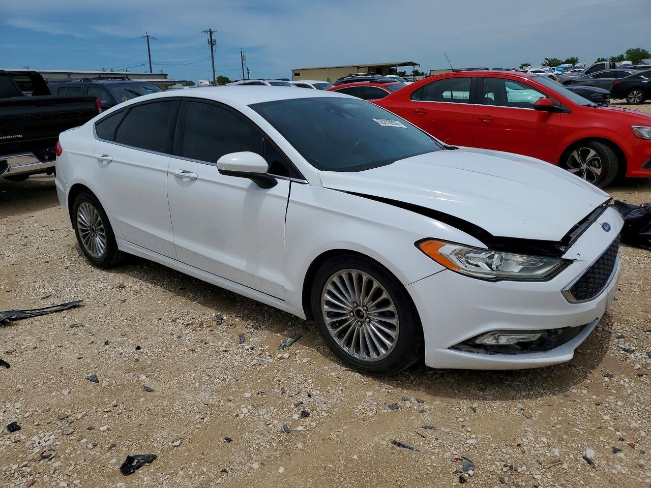 2019 Ford Fusion Se White vin: 3FA6P0HD4KR282648