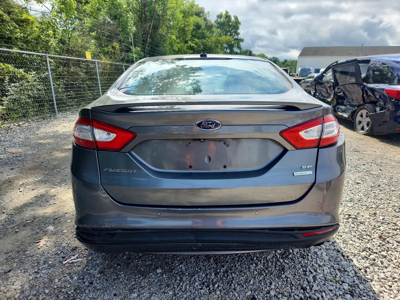 2014 Ford Fusion Se Gray vin: 3FA6P0HD5ER119754