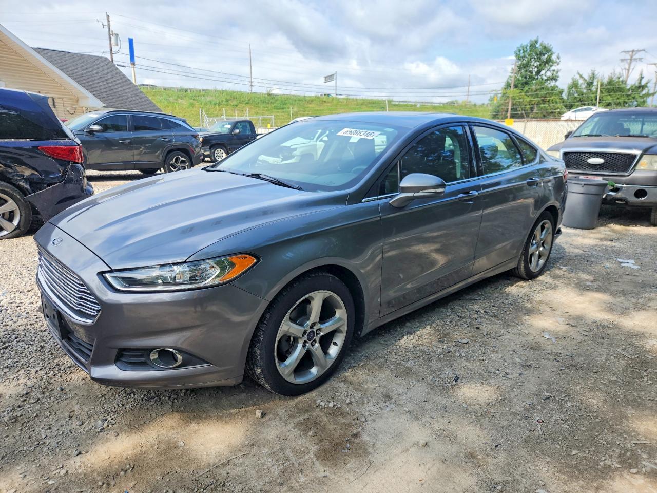2014 Ford Fusion Se Gray vin: 3FA6P0HD5ER119754