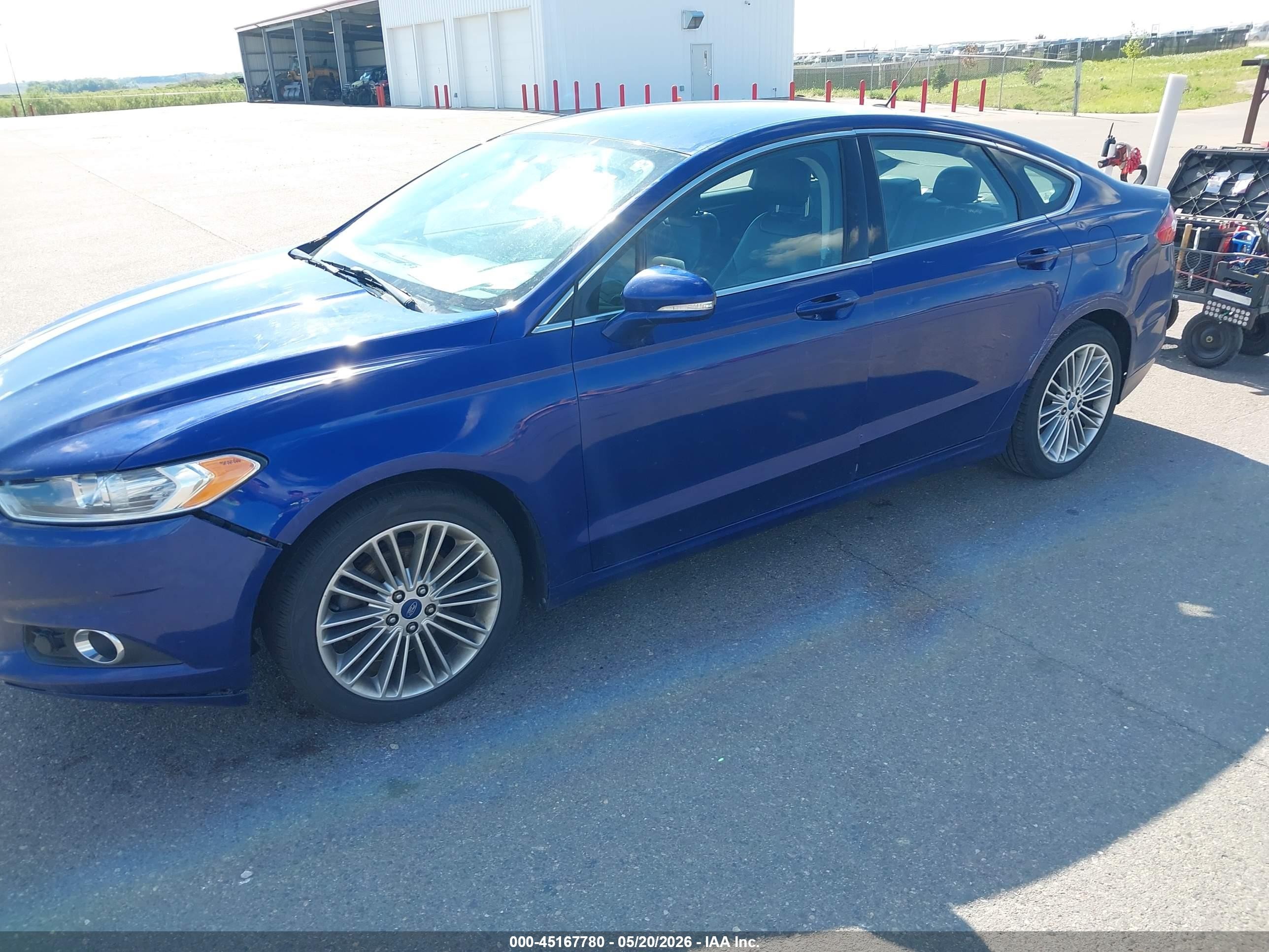 2014 Ford Fusion Se Blue vin: 3FA6P0HD5ER142144