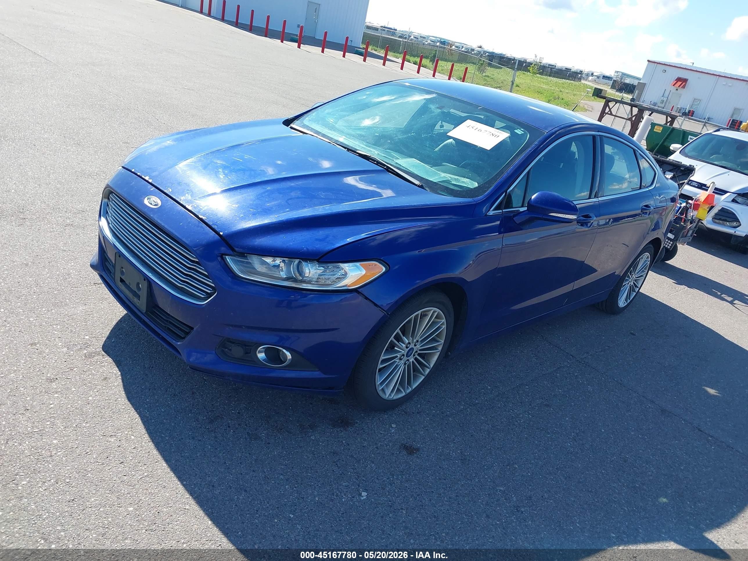 2014 Ford Fusion Se Blue vin: 3FA6P0HD5ER142144