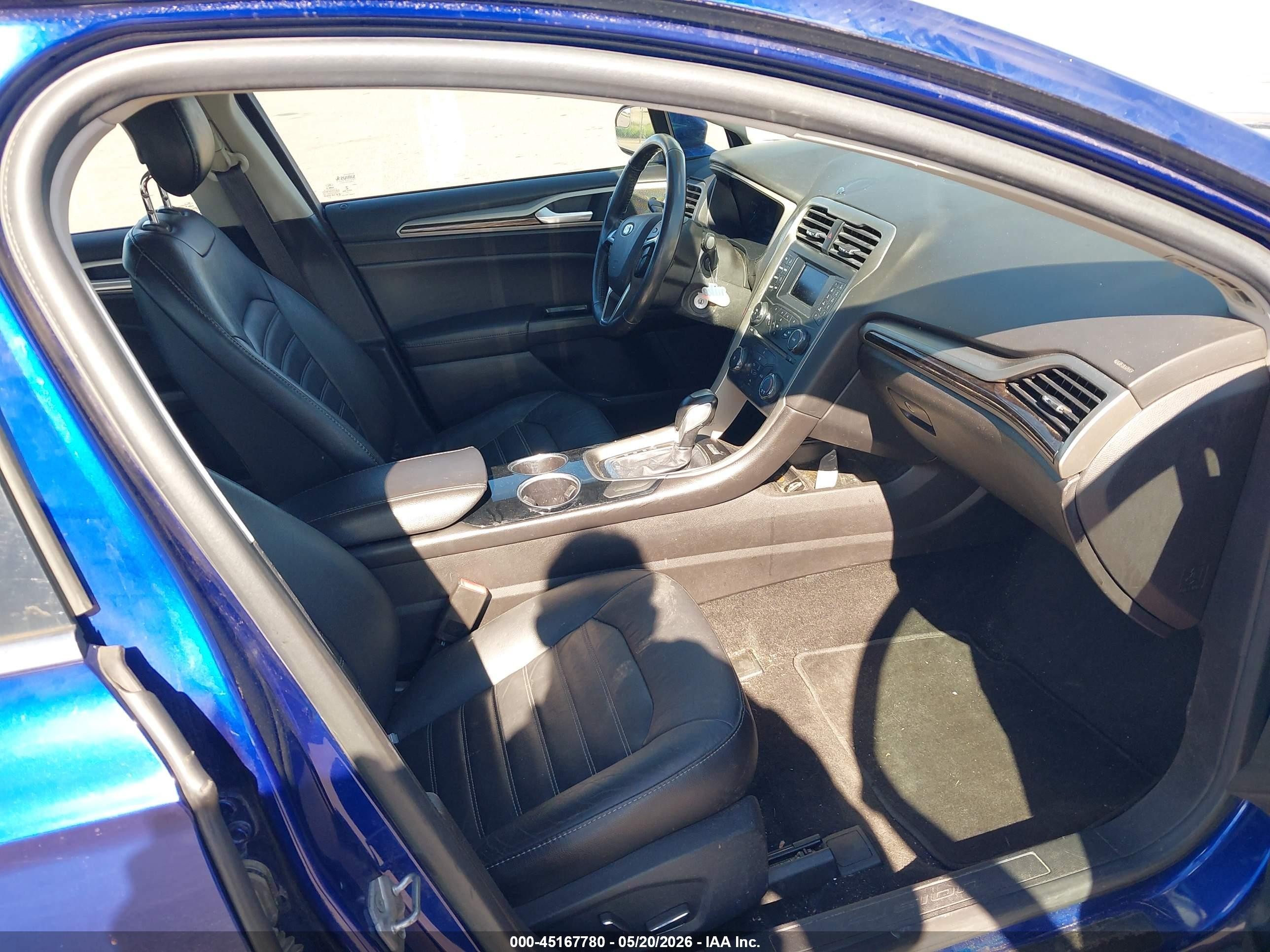 2014 Ford Fusion Se Blue vin: 3FA6P0HD5ER142144