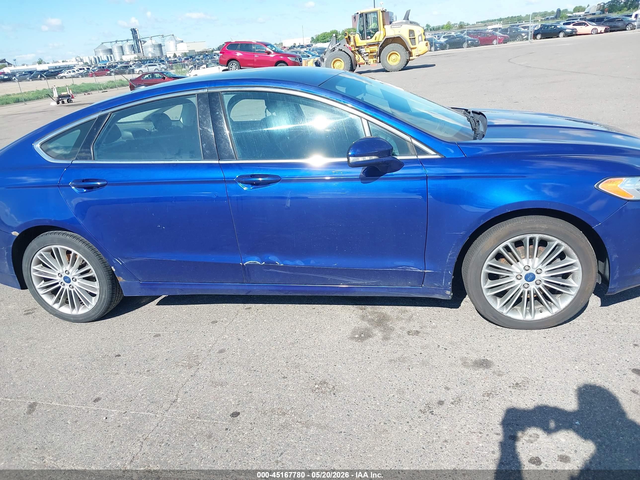 2014 Ford Fusion Se Blue vin: 3FA6P0HD5ER142144