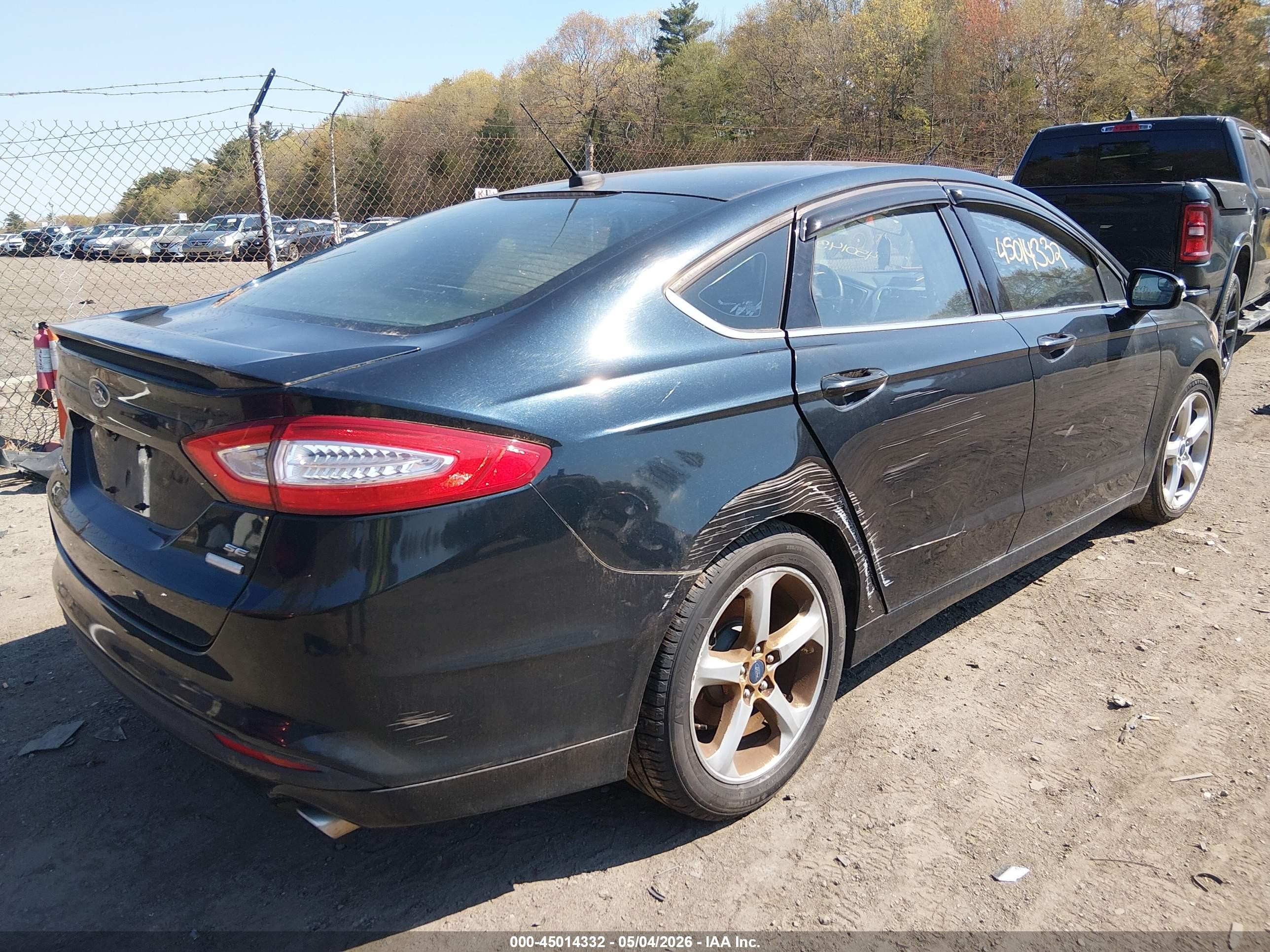 2014 Ford Fusion Se Dark Blue vin: 3FA6P0HD5ER182238