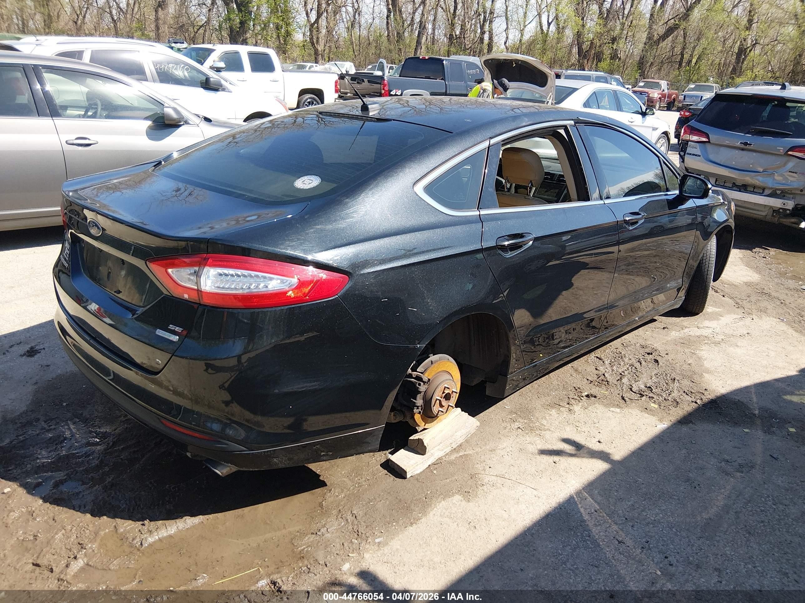 2014 Ford Fusion Se Black vin: 3FA6P0HD5ER185012