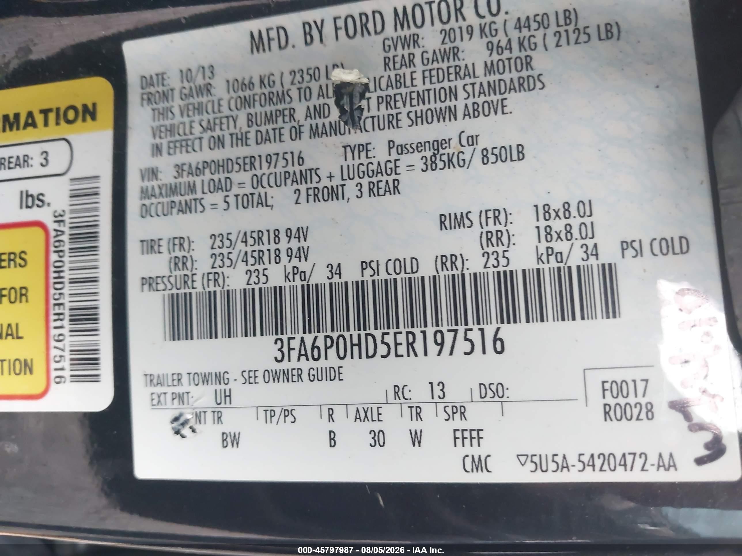 2014 Ford Fusion Se Black vin: 3FA6P0HD5ER197516