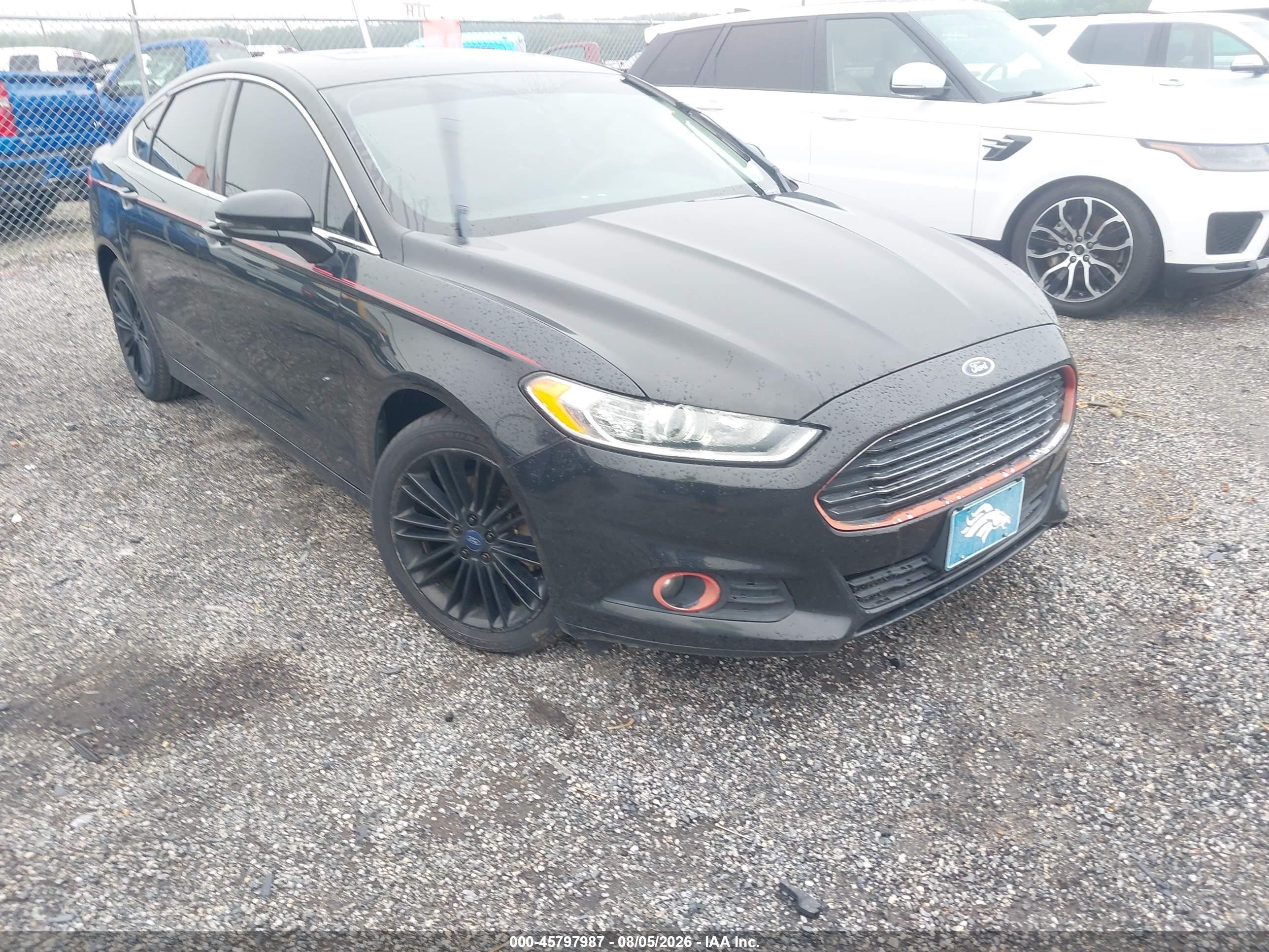2014 Ford Fusion Se Black vin: 3FA6P0HD5ER197516