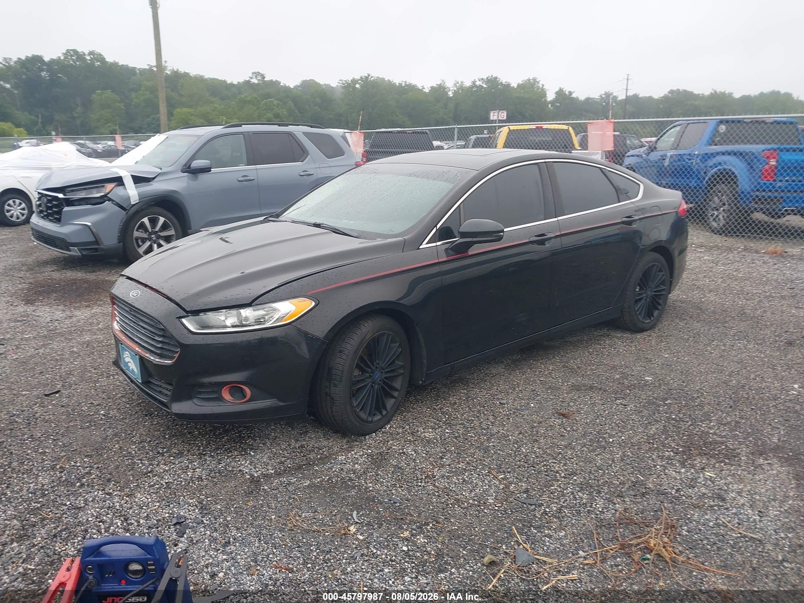 2014 Ford Fusion Se Black vin: 3FA6P0HD5ER197516