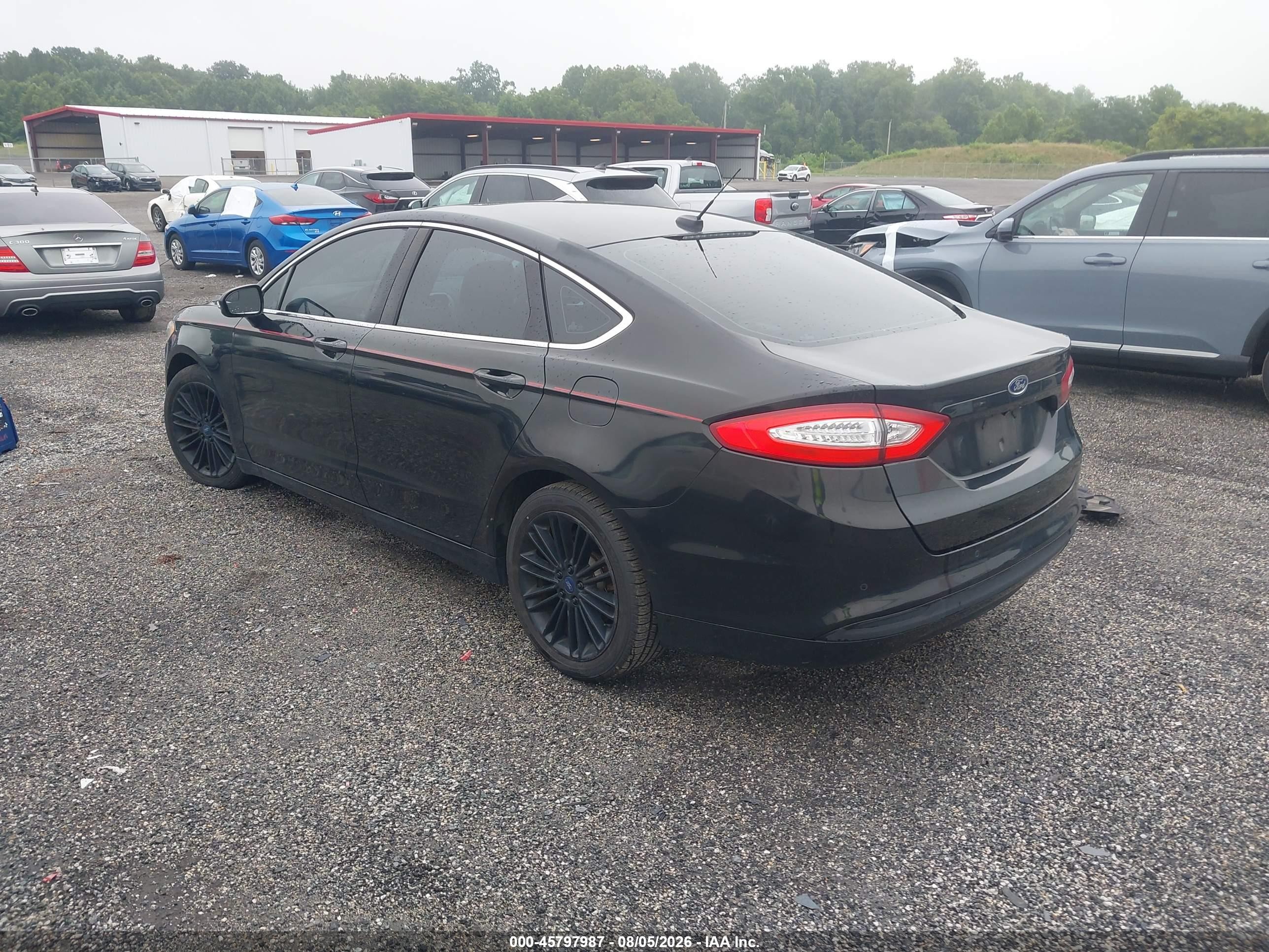 2014 Ford Fusion Se Black vin: 3FA6P0HD5ER197516