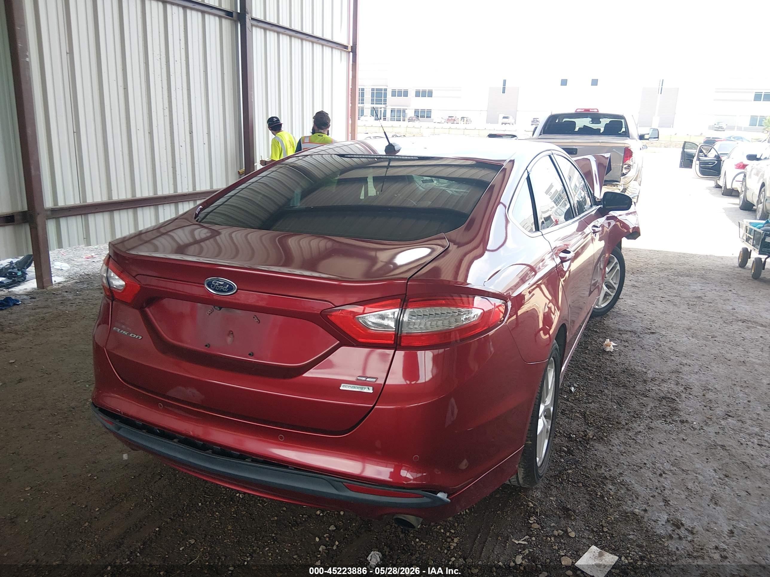 2014 Ford Fusion Se Красный vin: 3FA6P0HD5ER201743