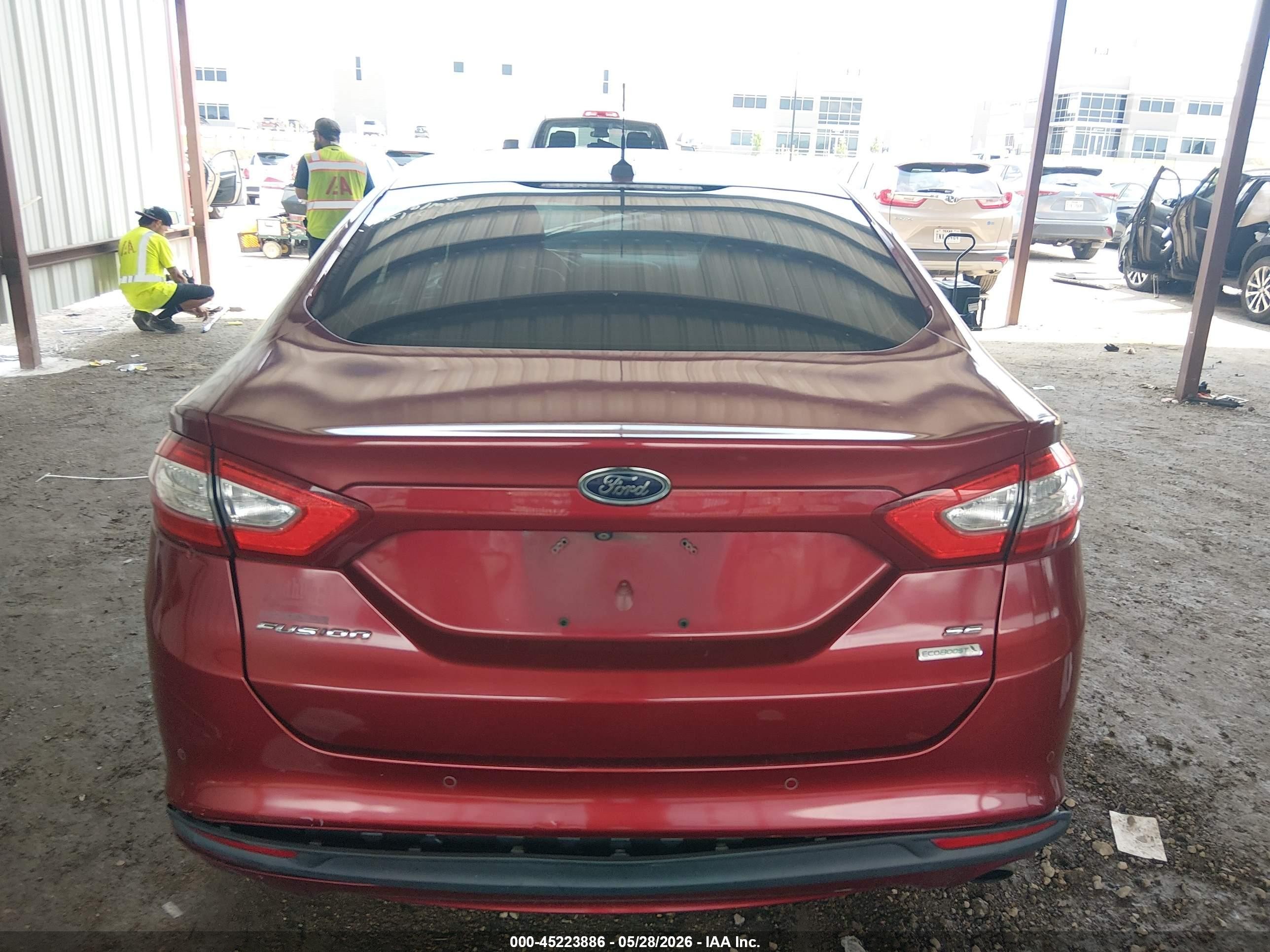 2014 Ford Fusion Se Красный vin: 3FA6P0HD5ER201743