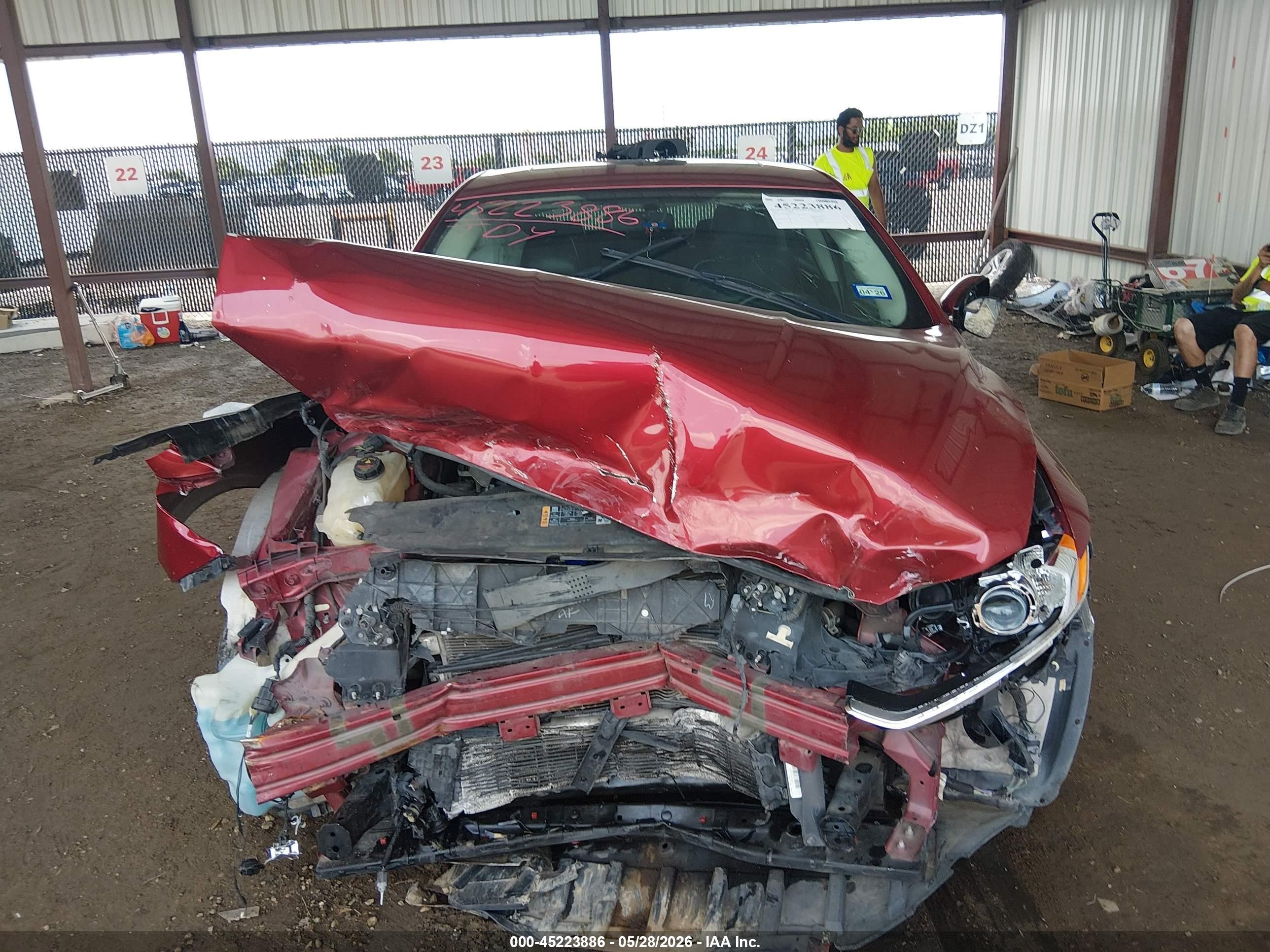 2014 Ford Fusion Se Красный vin: 3FA6P0HD5ER201743