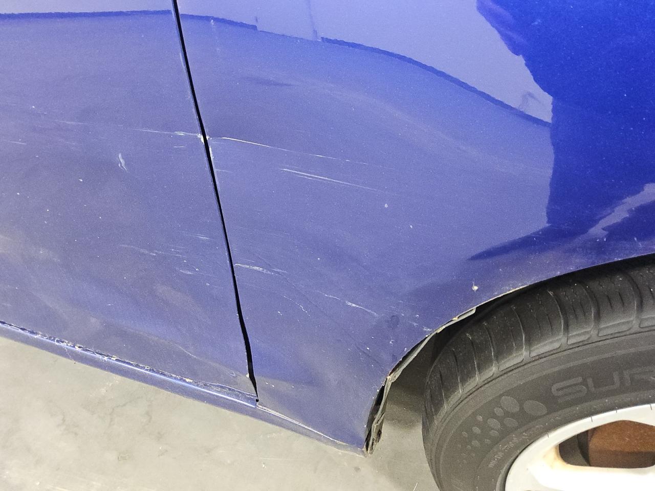 2014 Ford Fusion Se Blue vin: 3FA6P0HD5ER217117 Damage: Right Front Fender, Dent(S) W/ Paint Dmg, 1 To 2 Inches