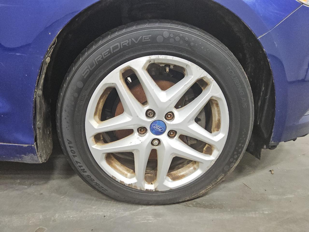 2014 Ford Fusion Se Blue vin: 3FA6P0HD5ER217117 Damage: Right Front Wheel, Curb Rash, 5 To 6 Inches