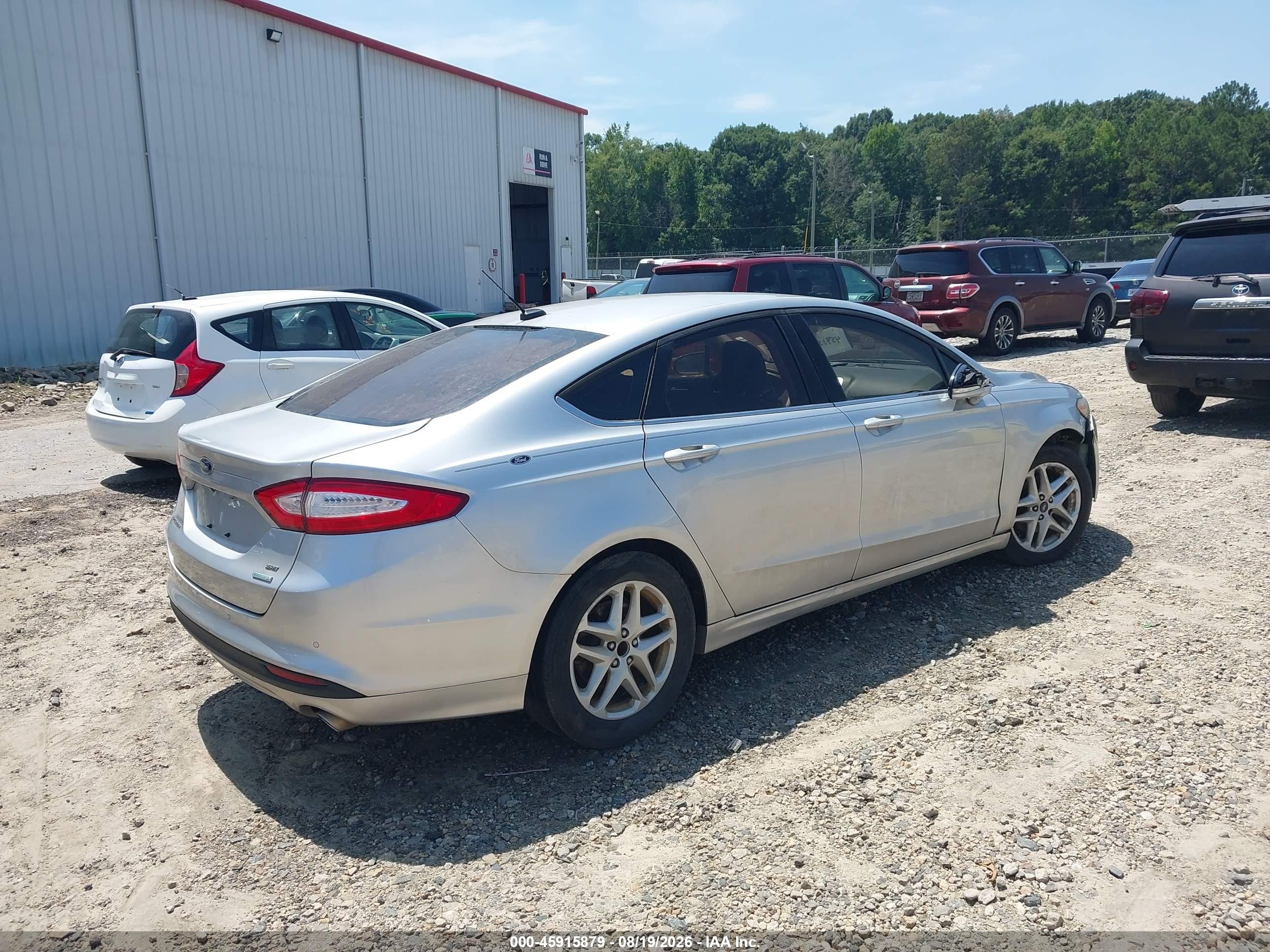 2014 Ford Fusion Se Silver vin: 3FA6P0HD5ER219756