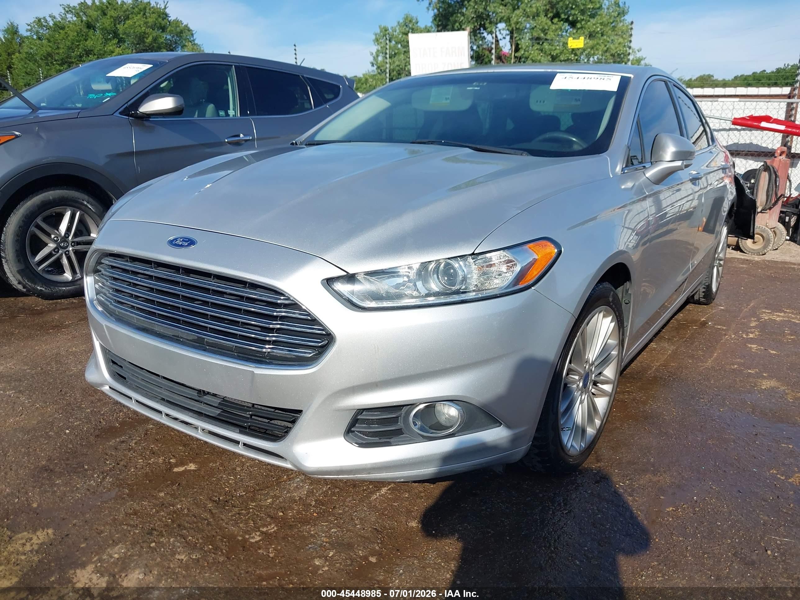 2014 Ford Fusion Se Silver vin: 3FA6P0HD5ER283487
