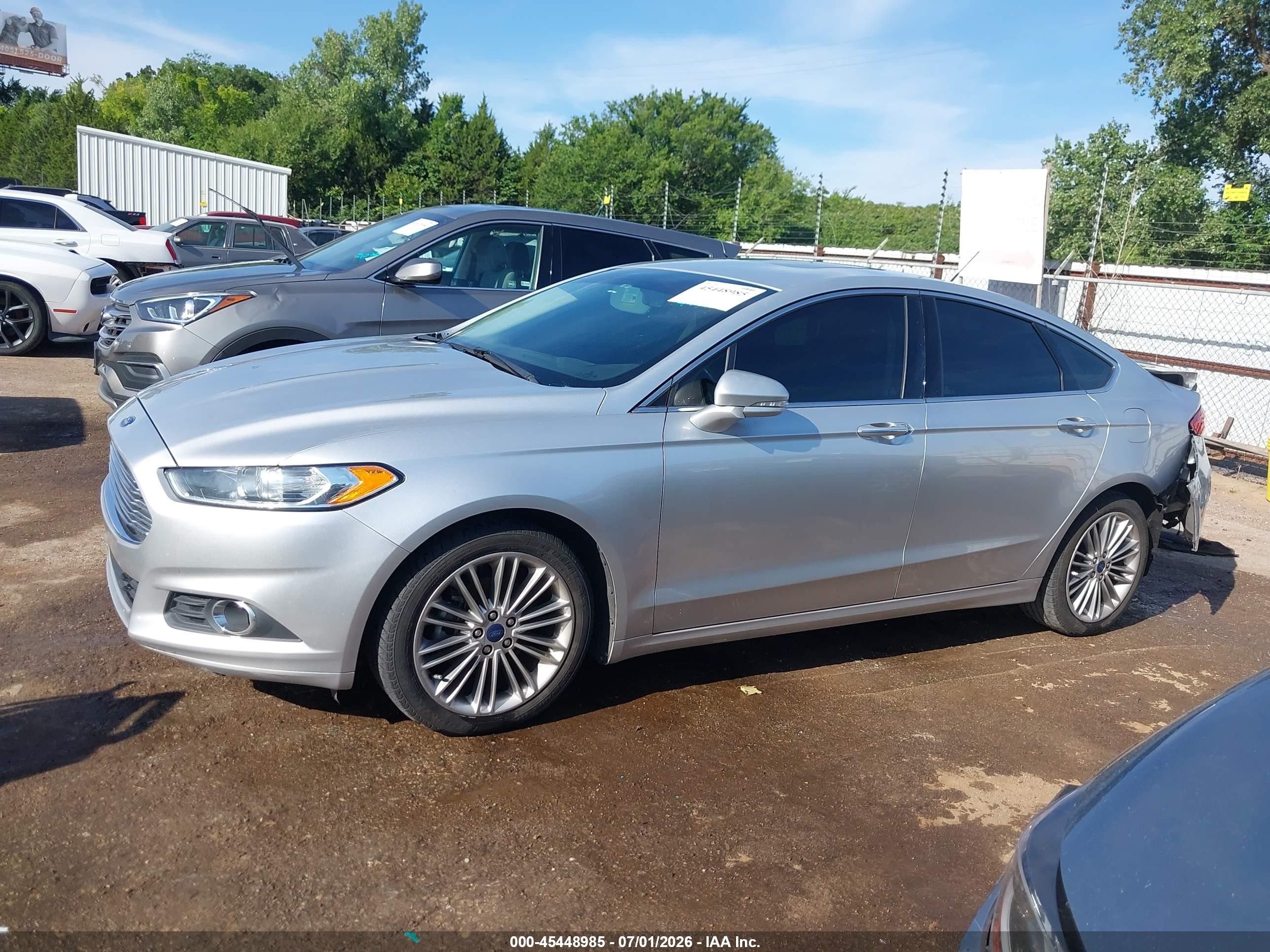 2014 Ford Fusion Se Silver vin: 3FA6P0HD5ER283487