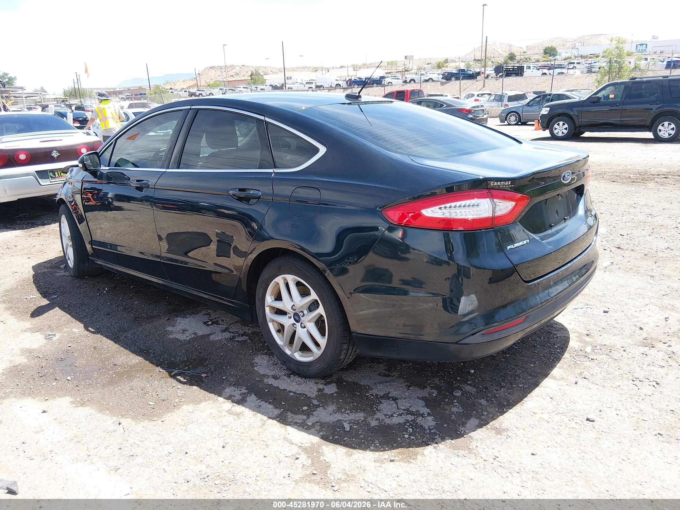 2014 Ford Fusion Se Black vin: 3FA6P0HD5ER289693