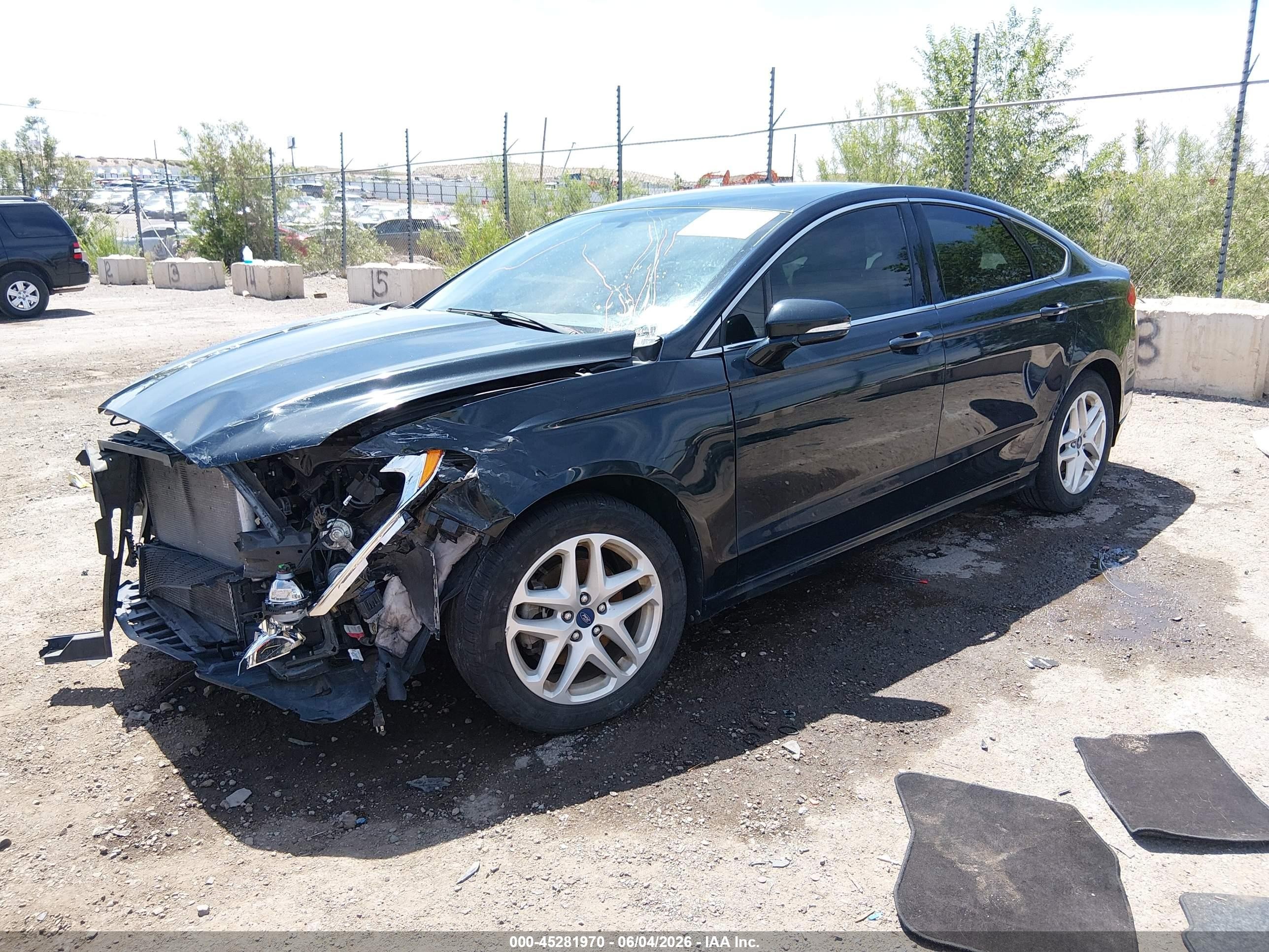 2014 Ford Fusion Se Black vin: 3FA6P0HD5ER289693