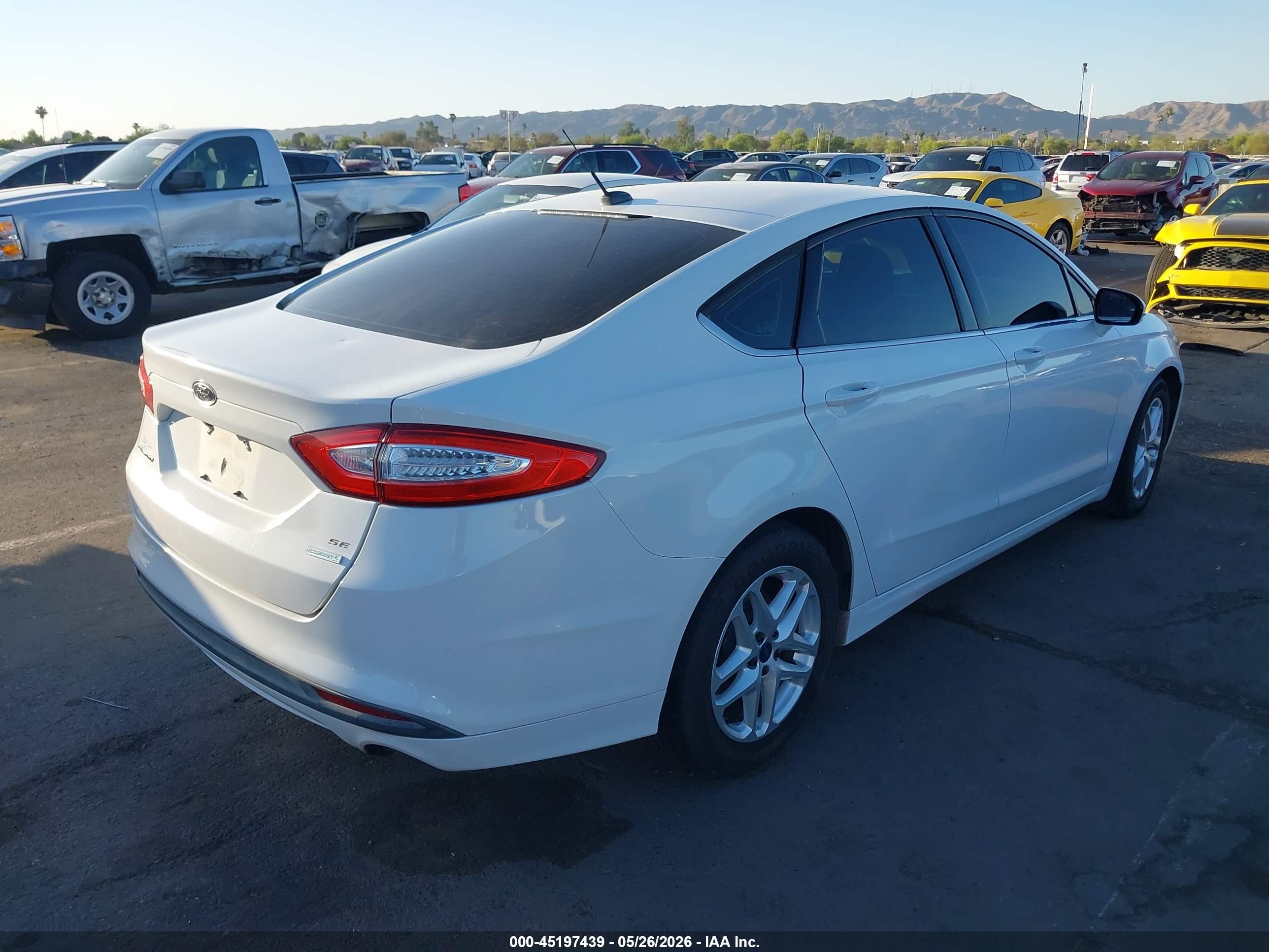 2014 Ford Fusion Se White vin: 3FA6P0HD5ER292142