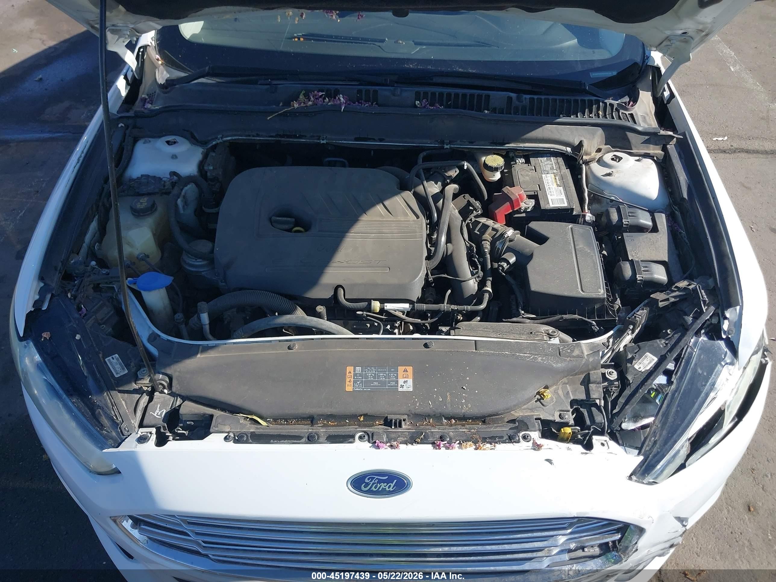 2014 Ford Fusion Se White vin: 3FA6P0HD5ER292142