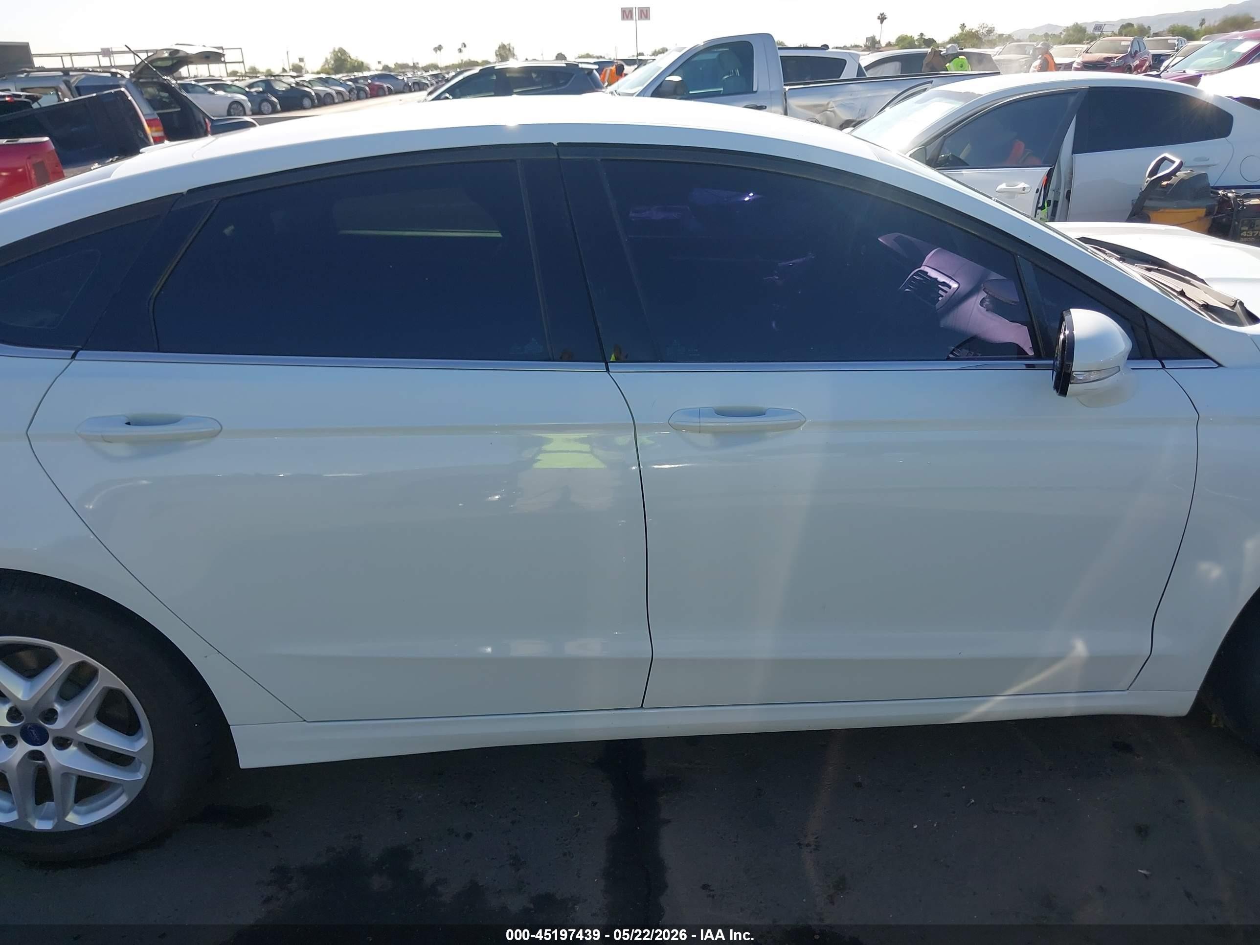 2014 Ford Fusion Se White vin: 3FA6P0HD5ER292142