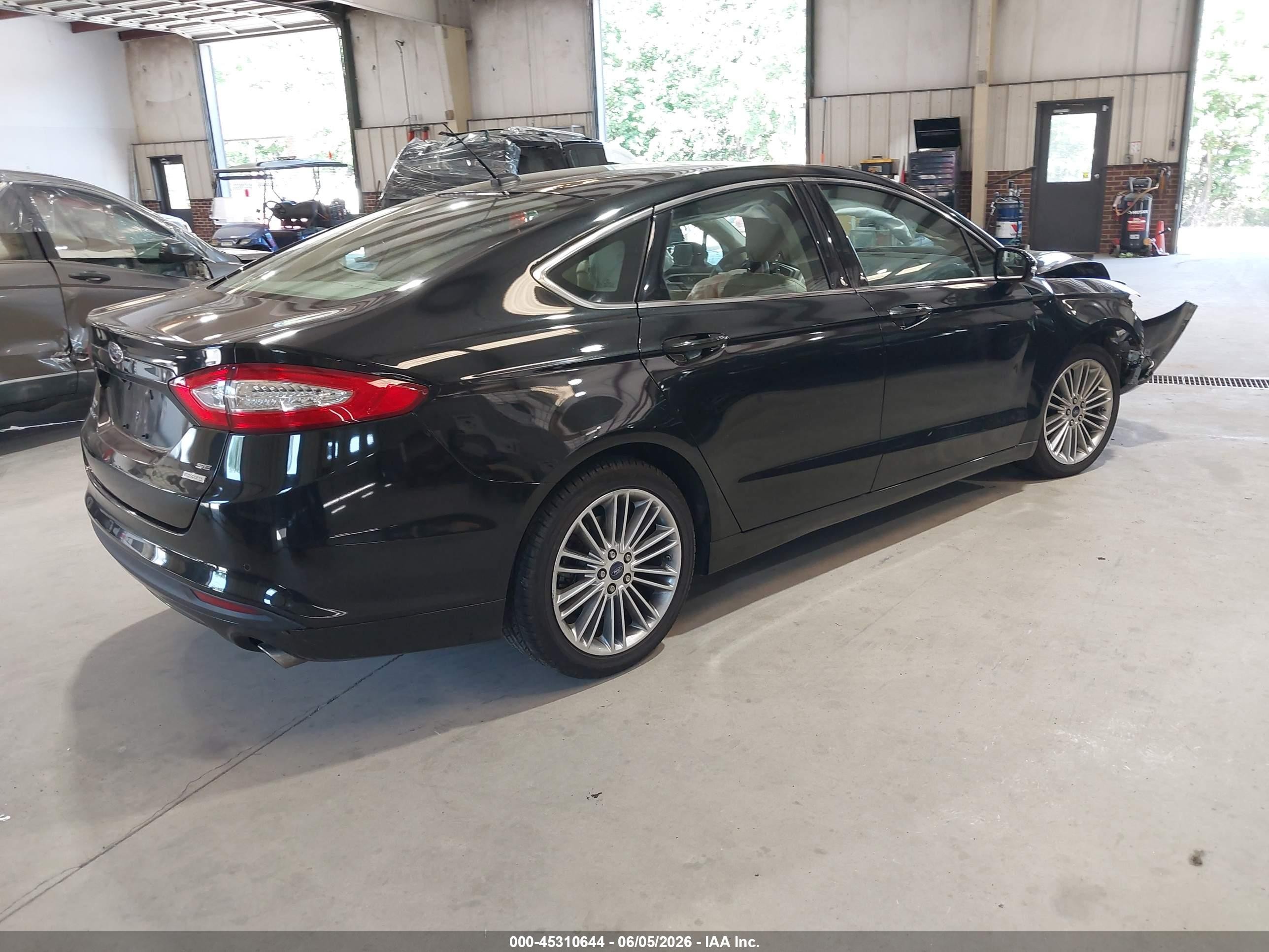 2014 Ford Fusion Se Black vin: 3FA6P0HD5ER303611