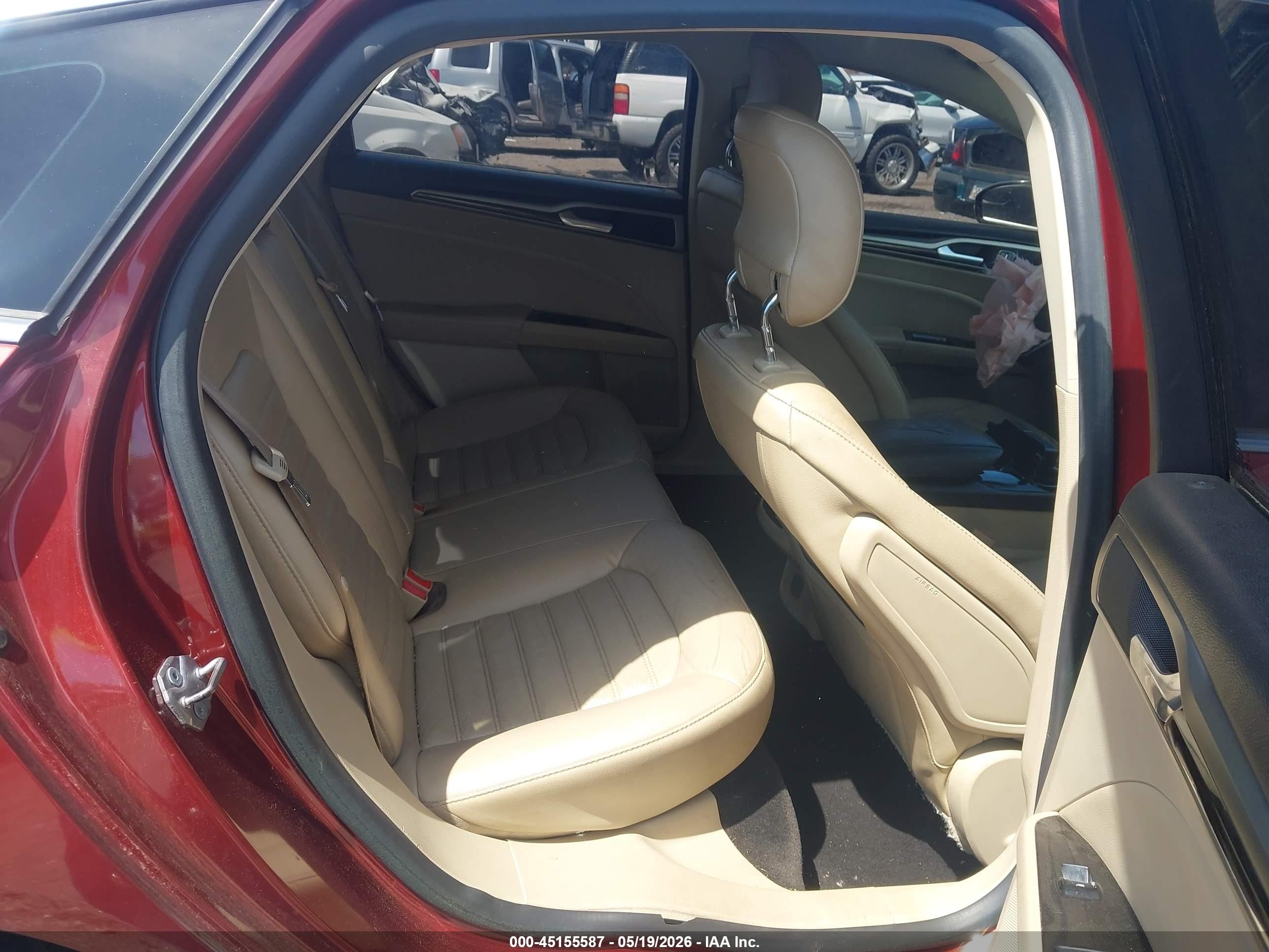 2014 Ford Fusion Se Orange vin: 3FA6P0HD5ER304970