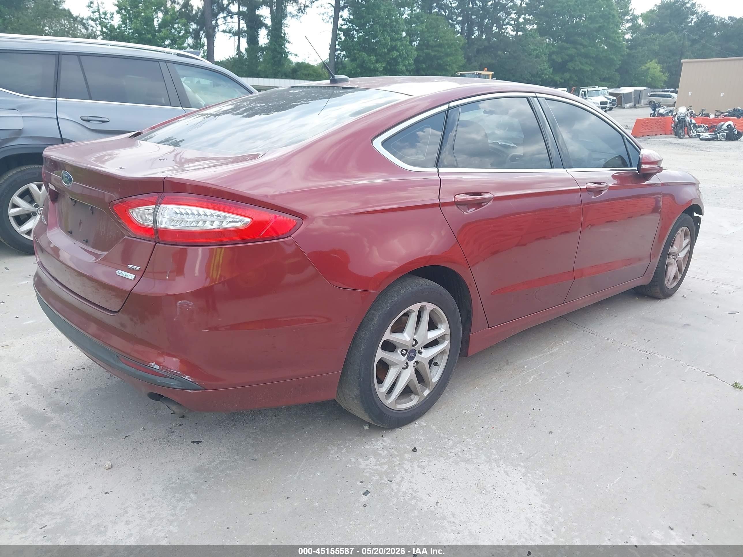 2014 Ford Fusion Se Orange vin: 3FA6P0HD5ER304970