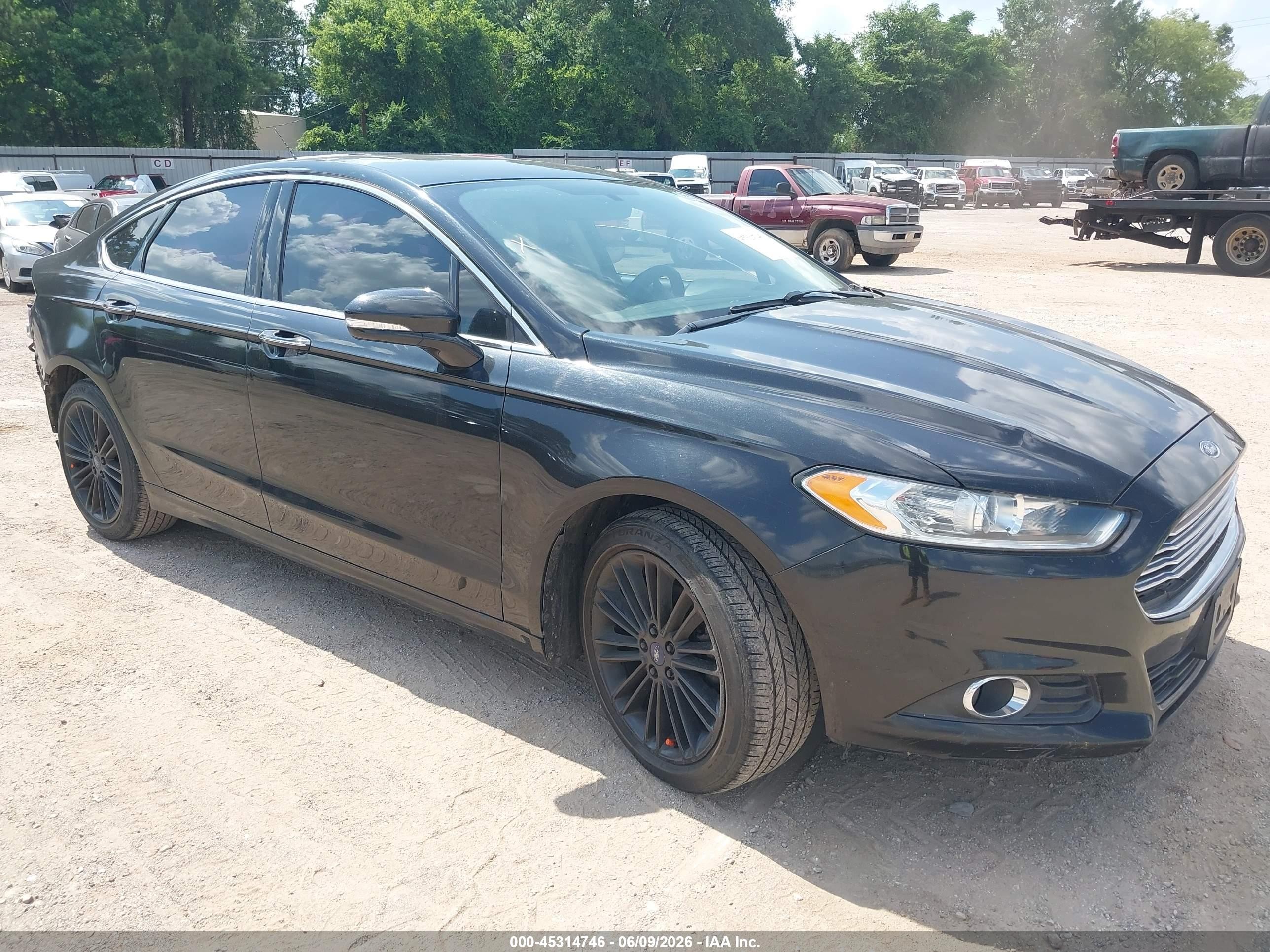 2014 Ford Fusion Se Black vin: 3FA6P0HD5ER329173