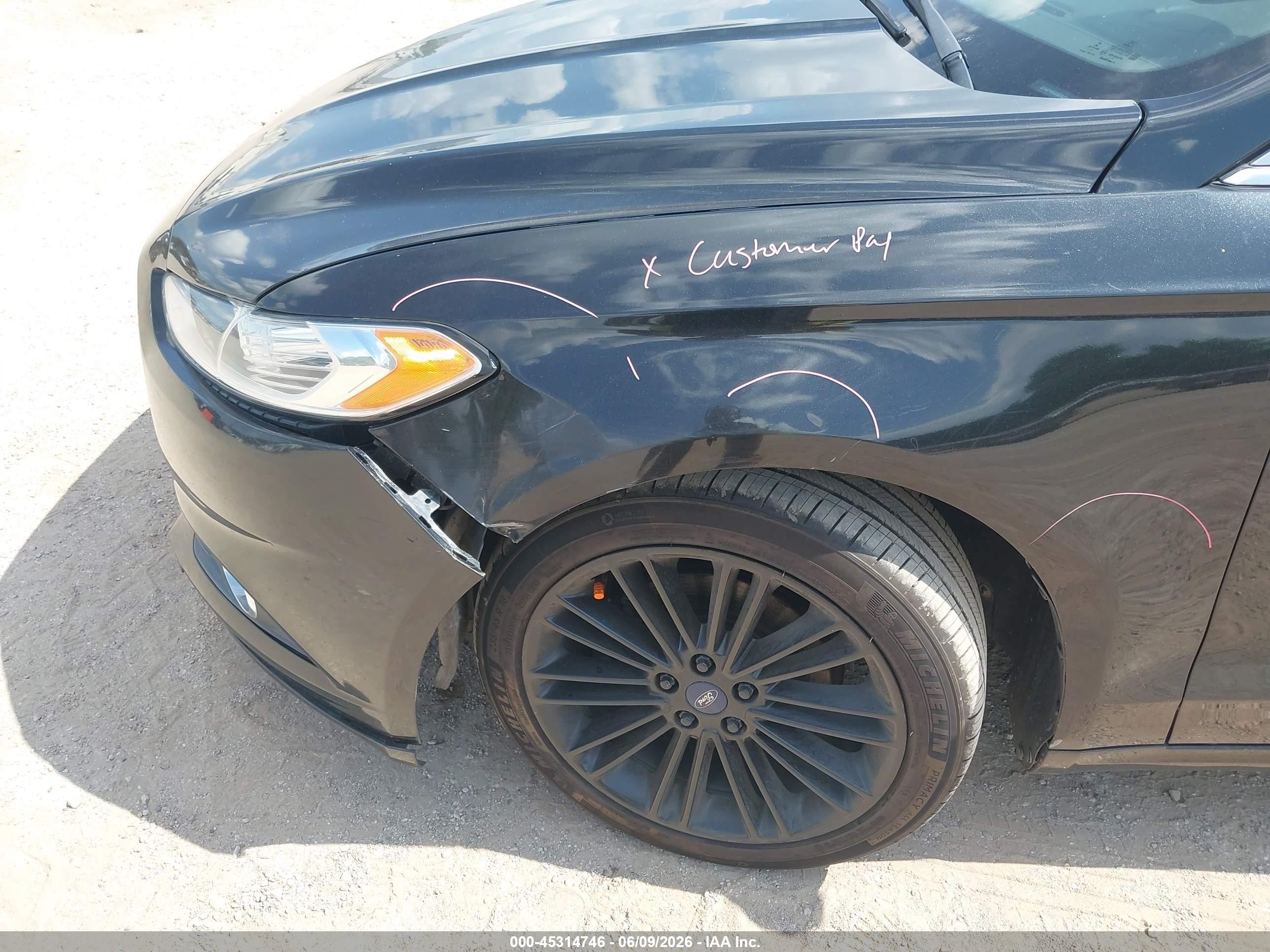 2014 Ford Fusion Se Black vin: 3FA6P0HD5ER329173