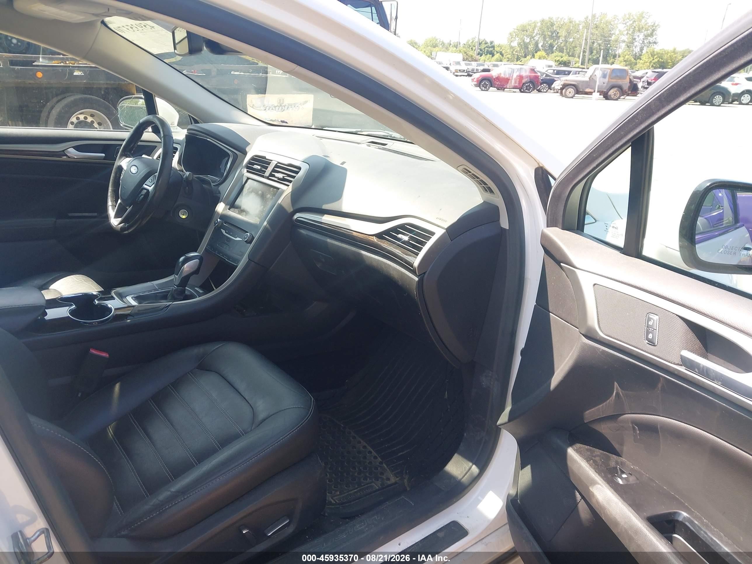 2014 Ford Fusion Se White vin: 3FA6P0HD5ER354218