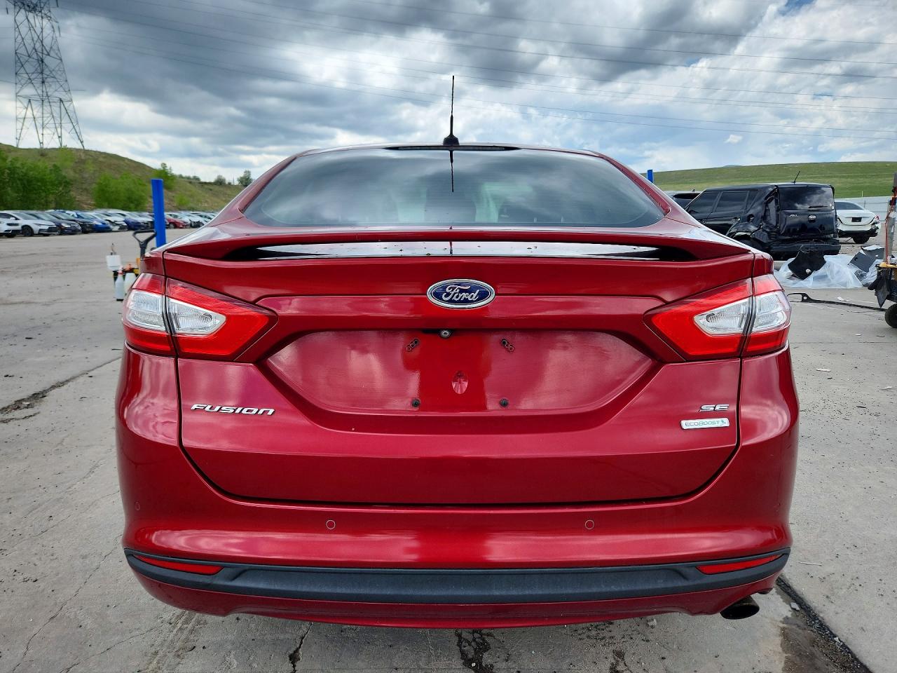 2014 Ford Fusion Se Burgundy vin: 3FA6P0HD5ER355935