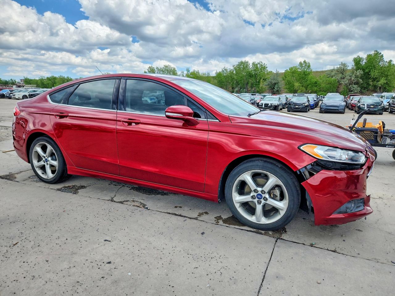 2014 Ford Fusion Se Burgundy vin: 3FA6P0HD5ER355935
