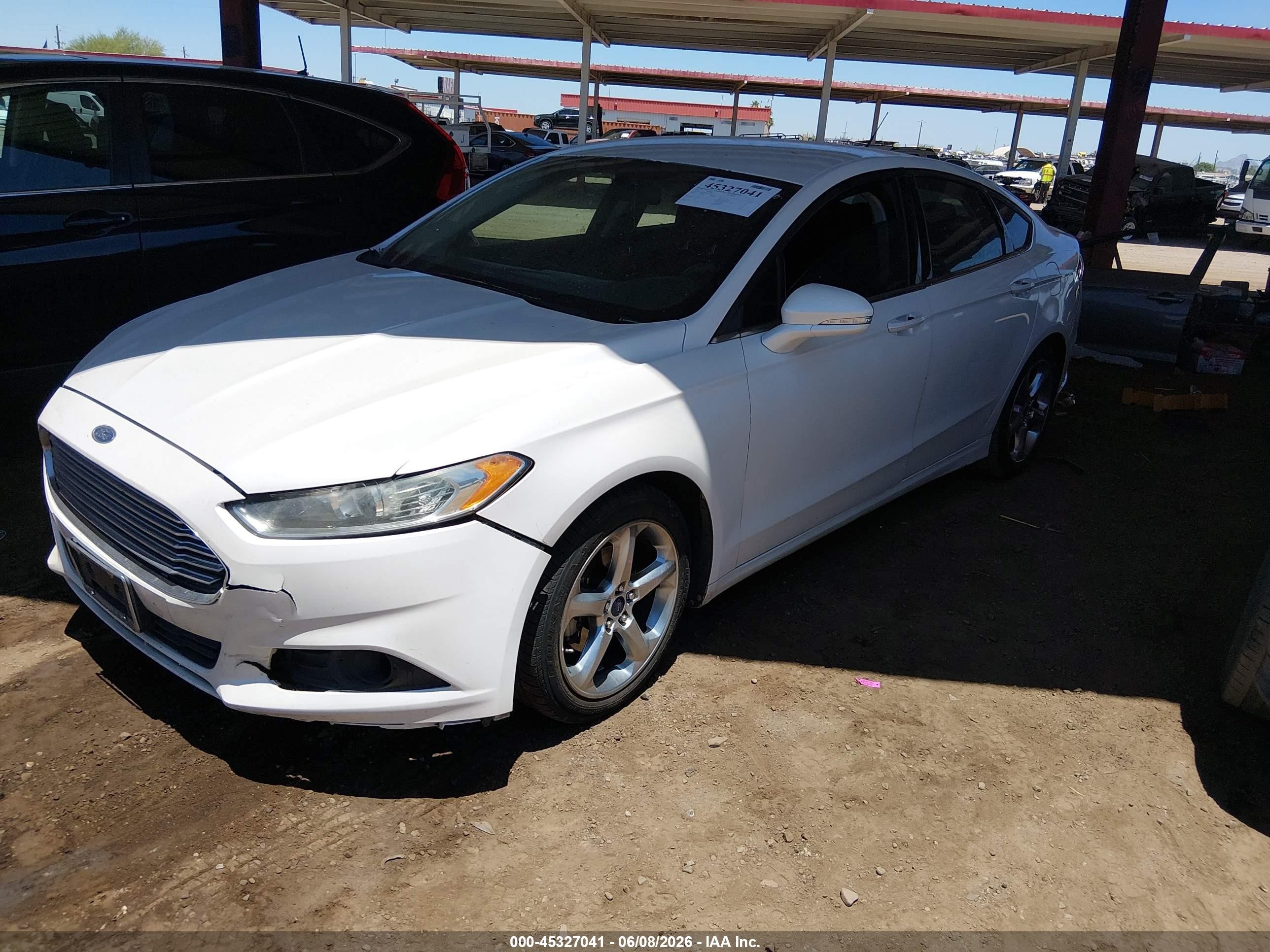 2014 Ford Fusion Se White vin: 3FA6P0HD5ER357278