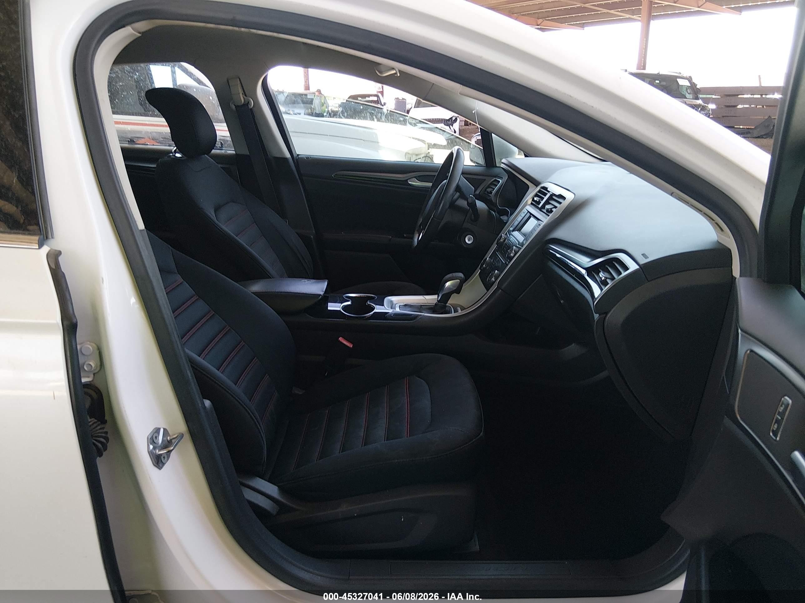 2014 Ford Fusion Se White vin: 3FA6P0HD5ER357278