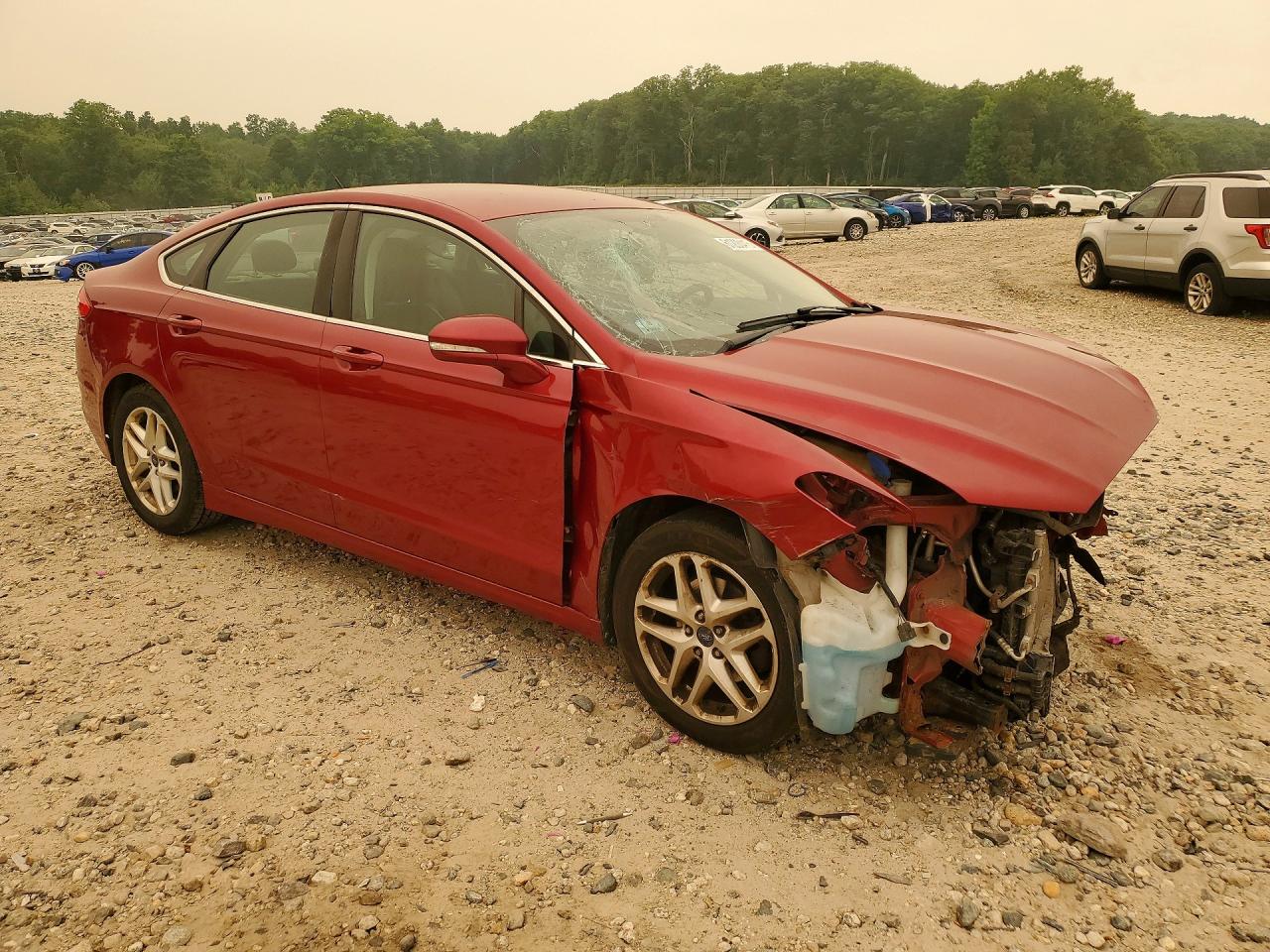 2014 Ford Fusion Se Red vin: 3FA6P0HD5ER362593