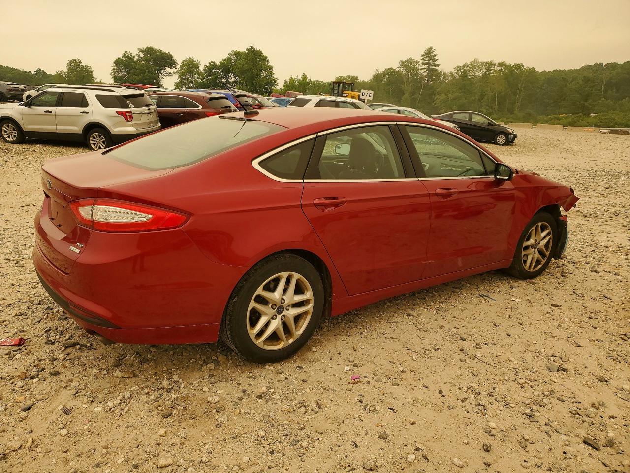 2014 Ford Fusion Se Red vin: 3FA6P0HD5ER362593