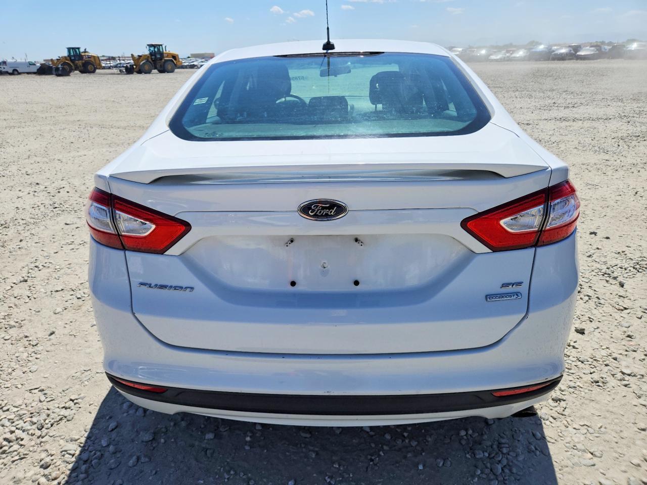 2014 Ford Fusion Se White vin: 3FA6P0HD5ER378115