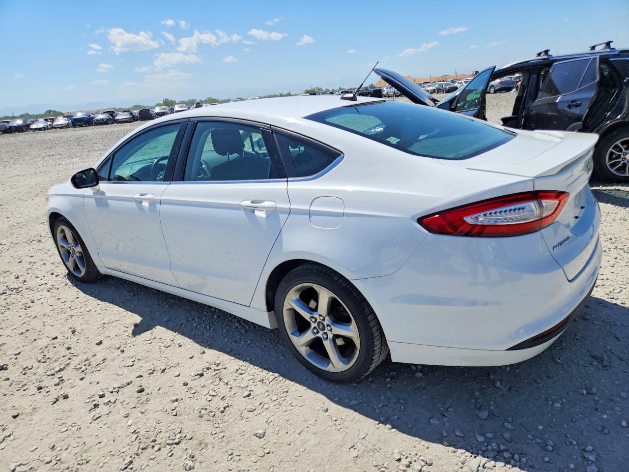 2014 Ford Fusion Se White vin: 3FA6P0HD5ER378115