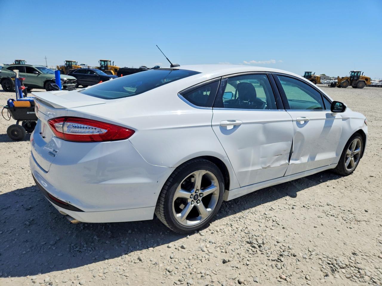 2014 Ford Fusion Se White vin: 3FA6P0HD5ER378115
