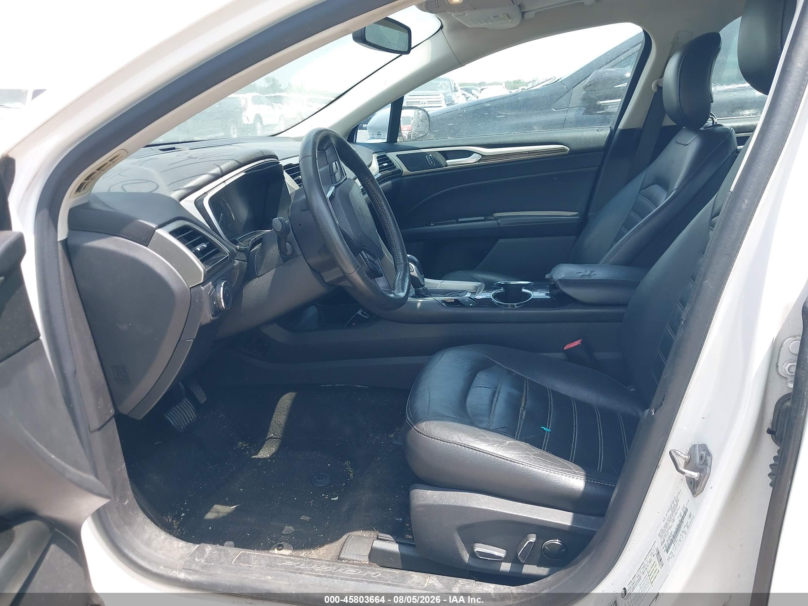2014 Ford Fusion Se White vin: 3FA6P0HD5ER391172