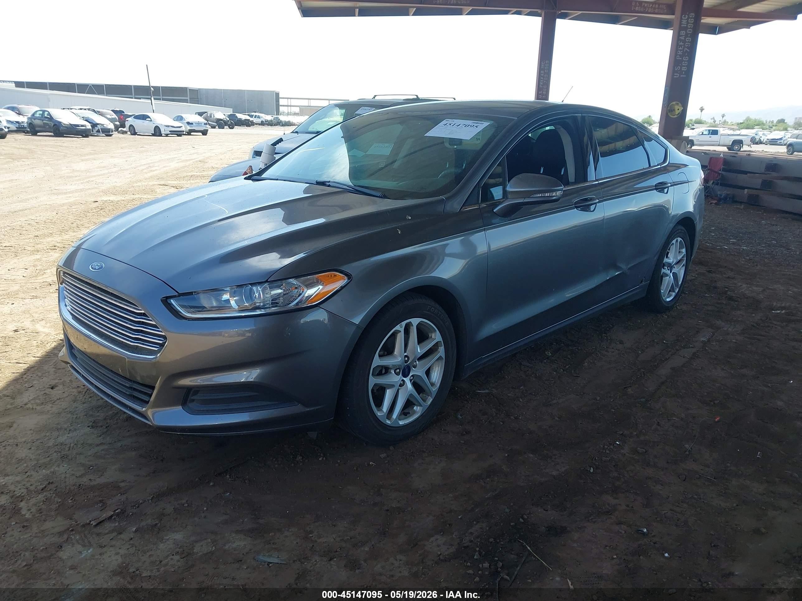 2014 Ford Fusion Se Gray vin: 3FA6P0HD5ER398137