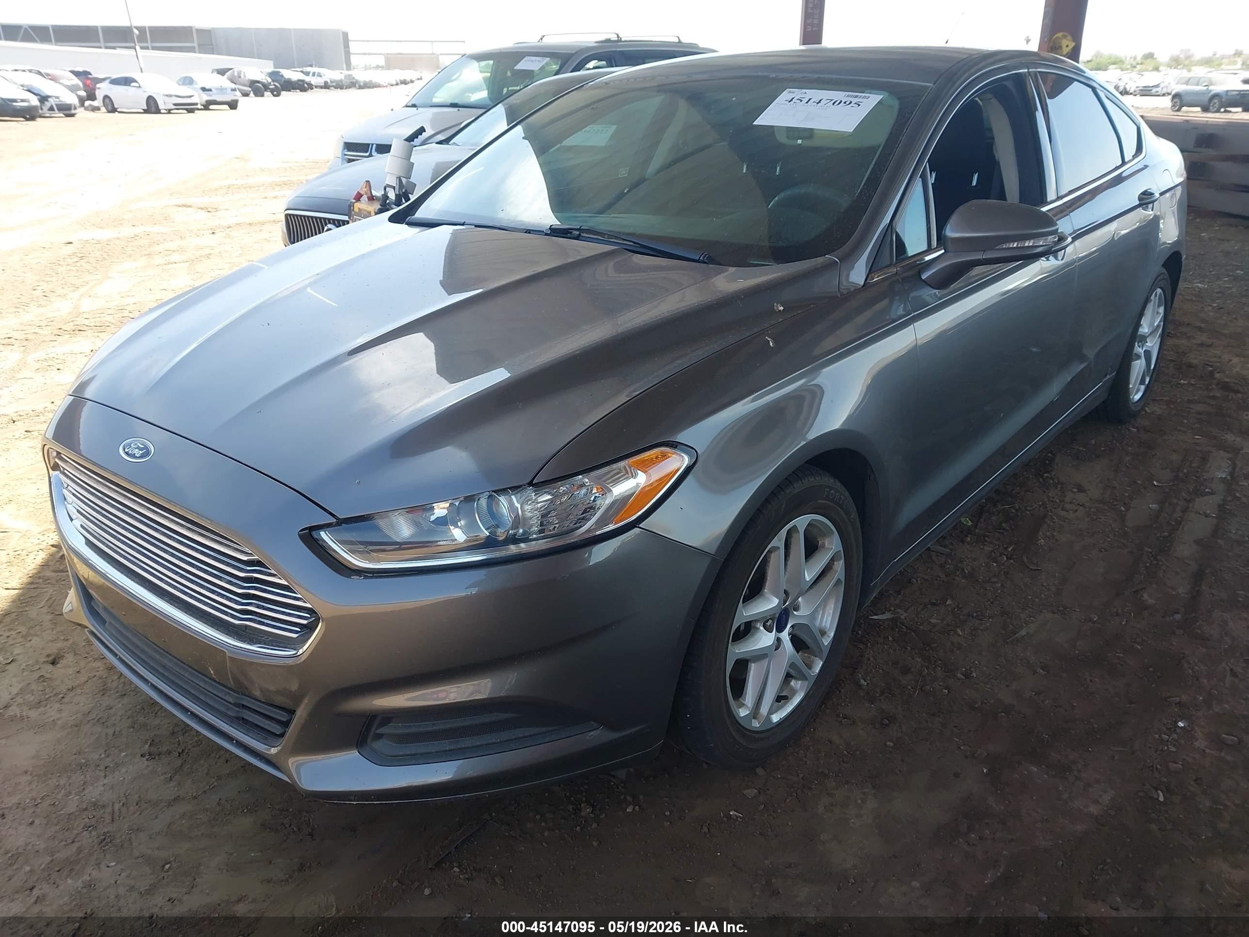 2014 Ford Fusion Se Gray vin: 3FA6P0HD5ER398137